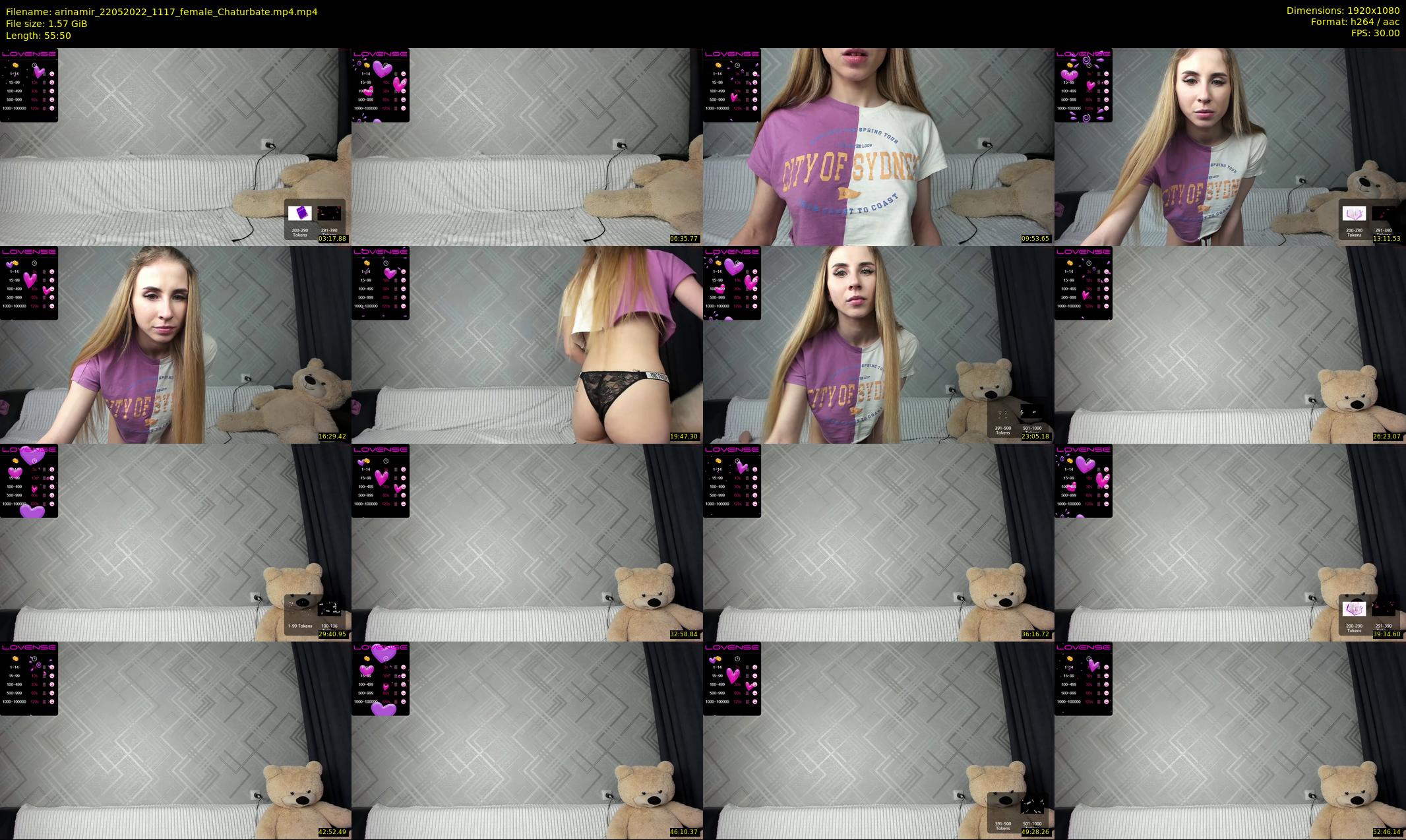 arinamir — 56 minute Chaturbate female cam show recording, 1080p, May 22, 2022