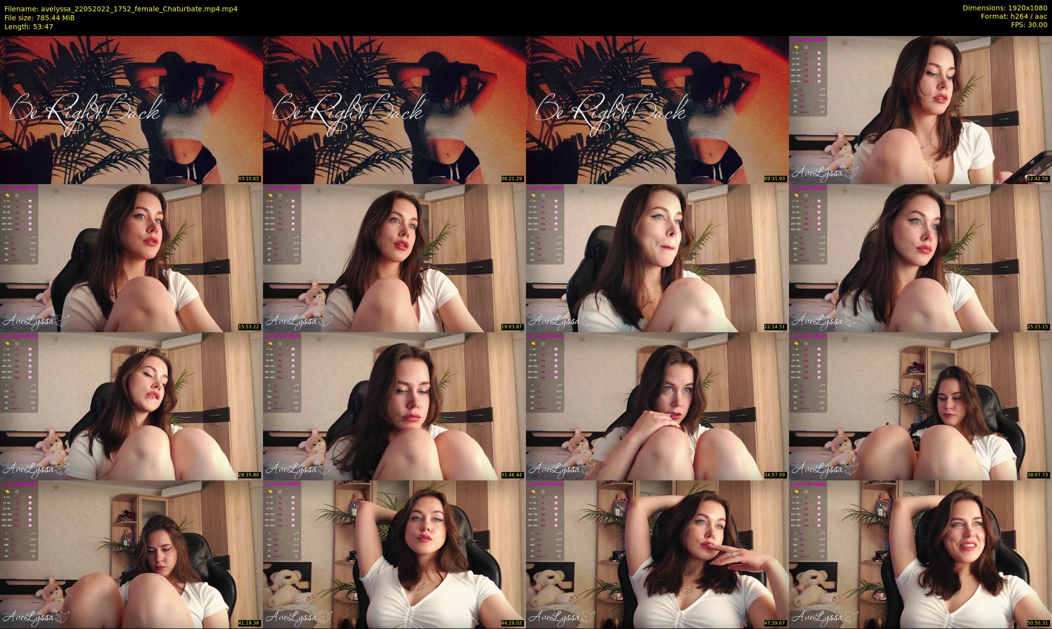 avelyssa — 54 minute Chaturbate female cam show recording, 1080p, May 22, 2022