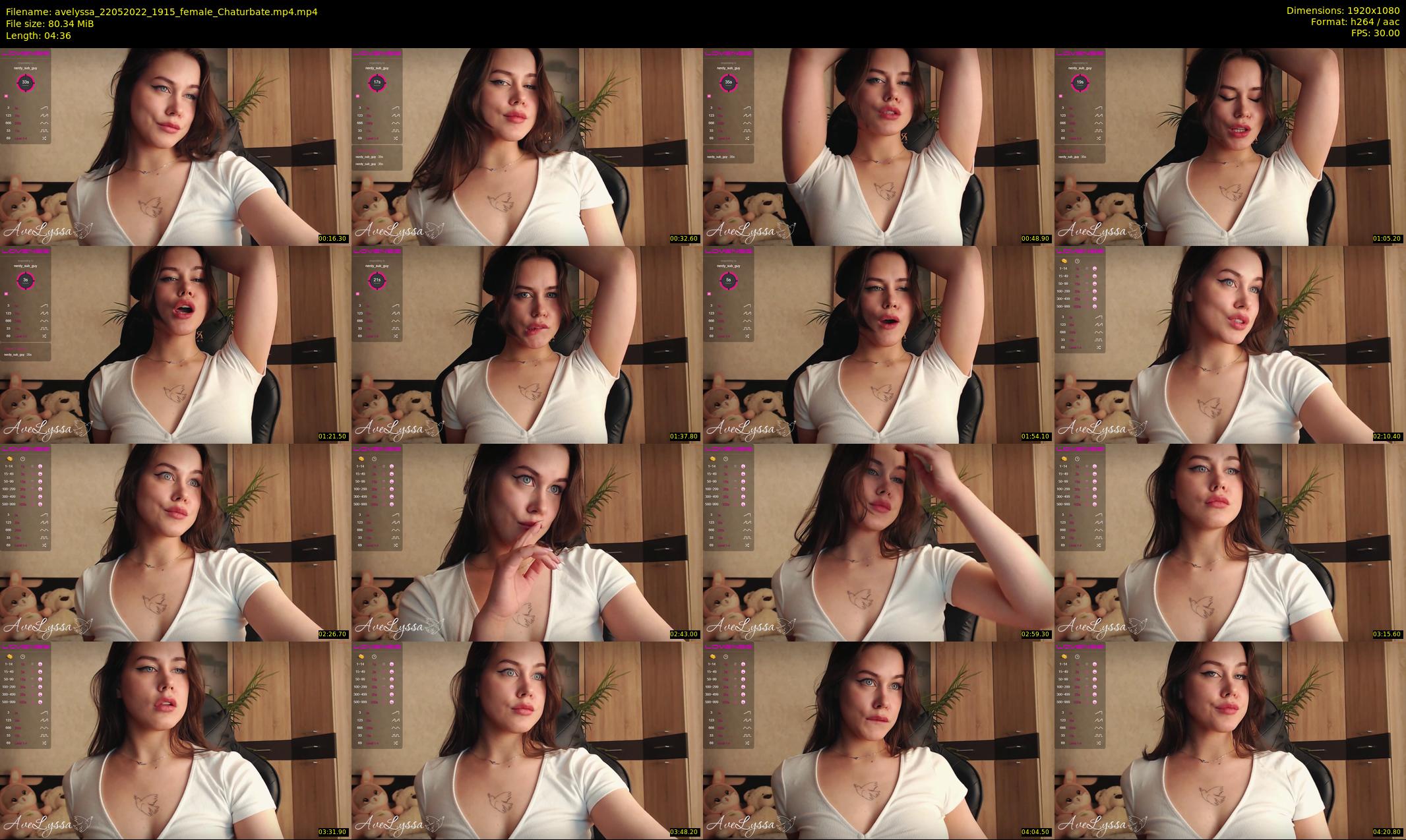 avelyssa — 5 minute Chaturbate female cam show recording, 1080p, May 22, 2022
