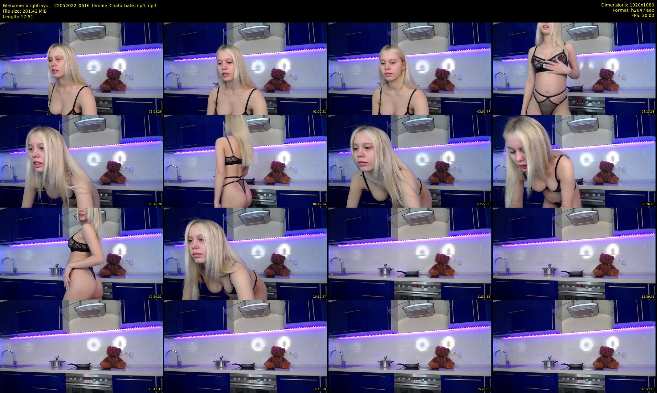 brightrays__ — 18 minute Chaturbate female cam show recording, 1080p, May 22, 2022
