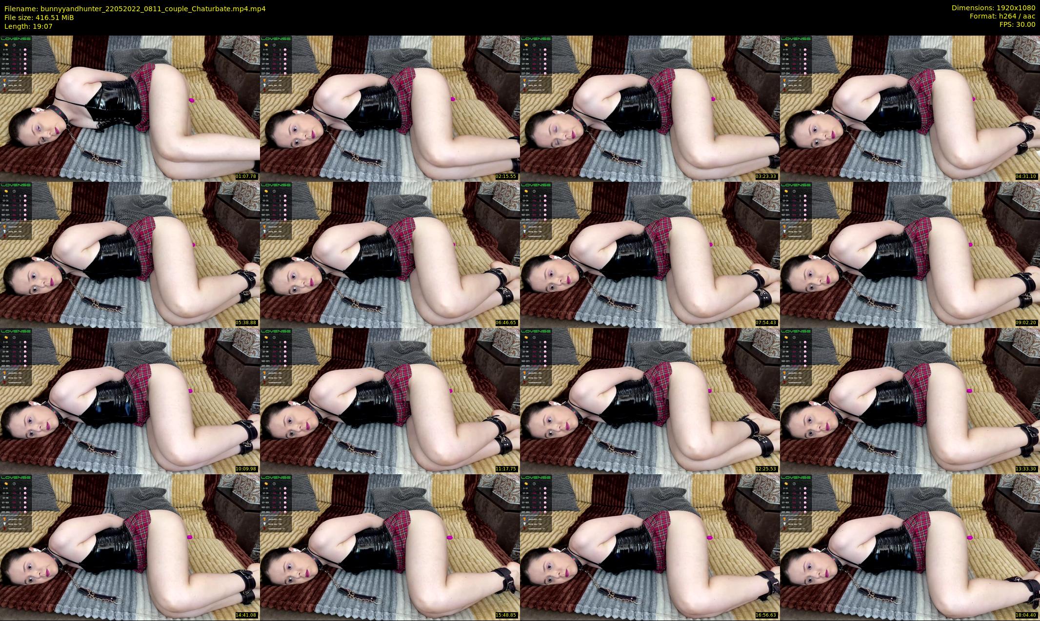 bunnyyandhunter — 20 minute Chaturbate couple cam show recording, 1080p, May 22, 2022