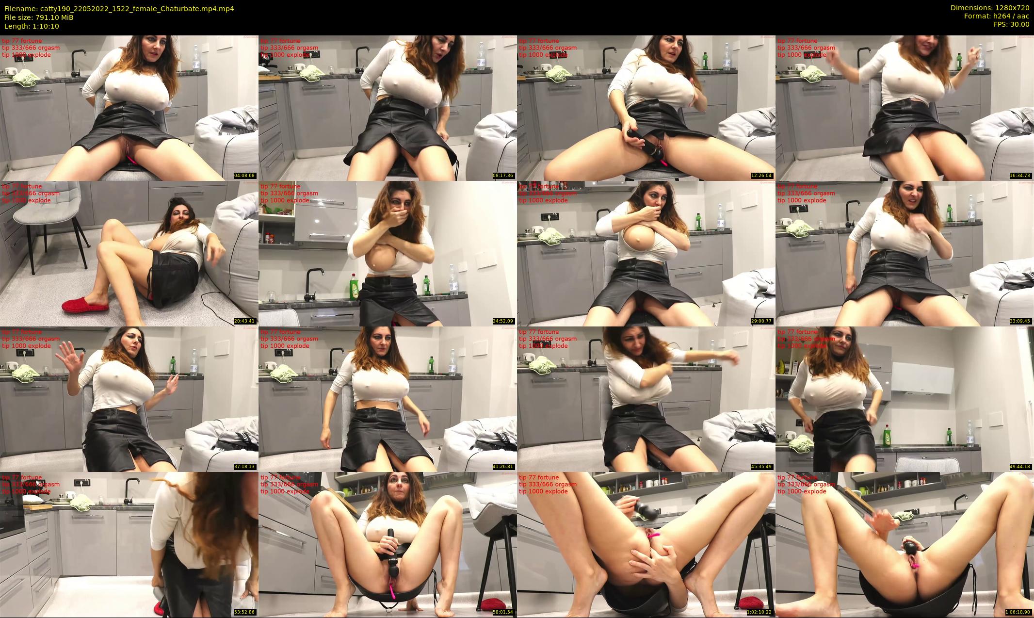 catty190 — 71 minute Chaturbate female cam show recording, 720p, May 22, 2022