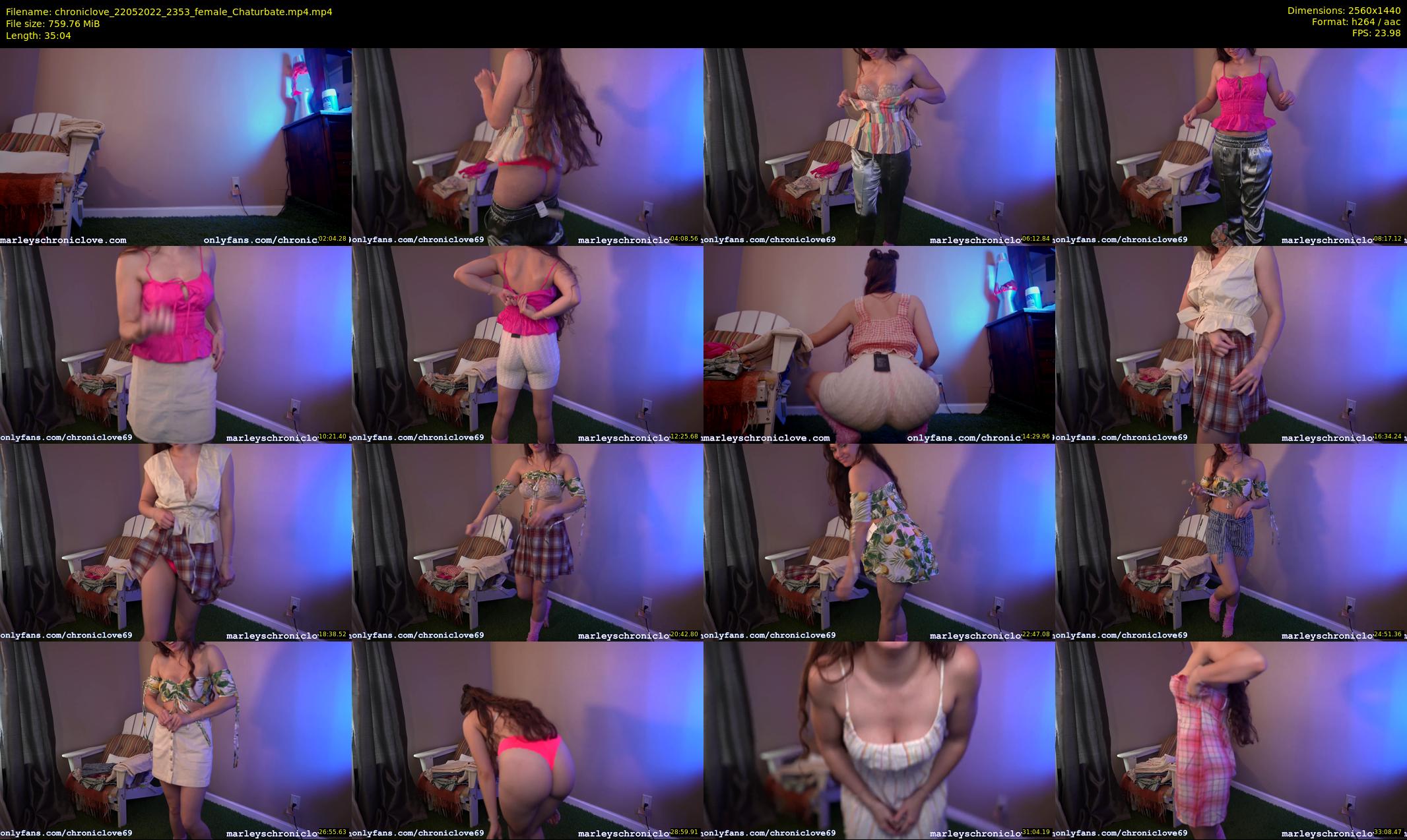 chroniclove — 36 minute Chaturbate female cam show recording, 1080p, May 22, 2022