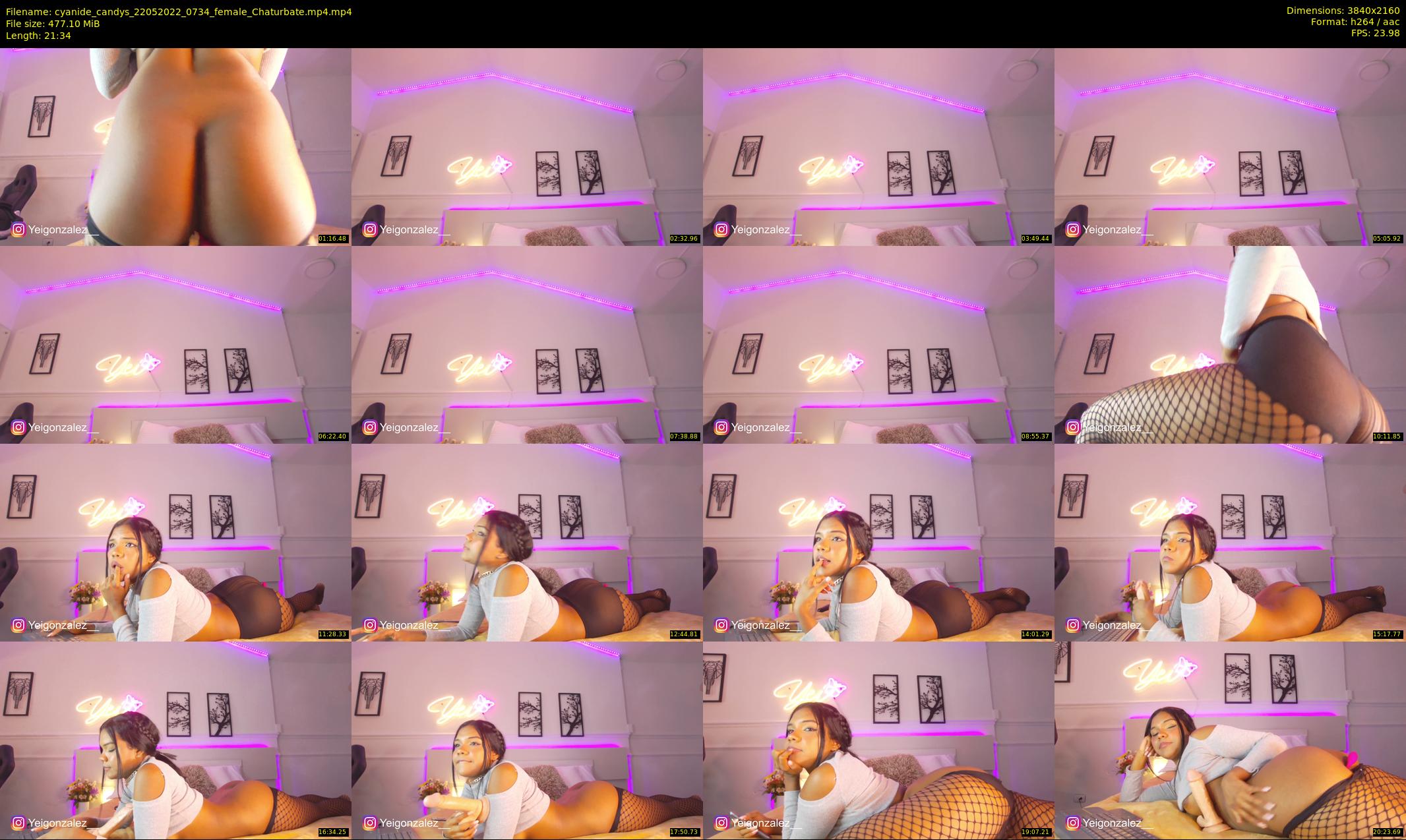 cyanide_candys — 22 minute Chaturbate female cam show recording, 4K, May 22, 2022
