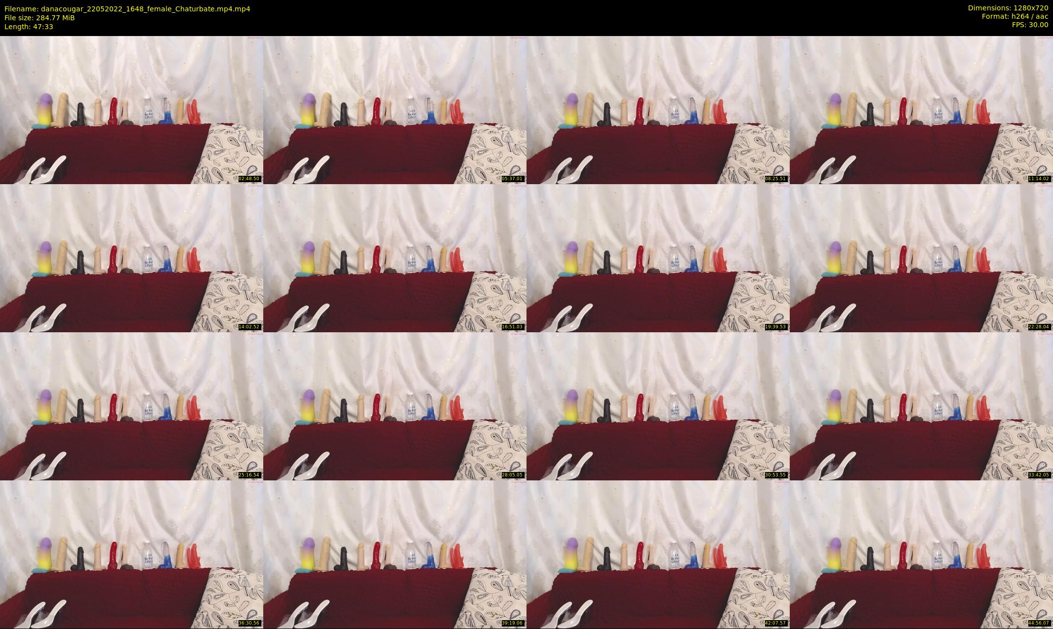 danacougar — 48 minute Chaturbate female cam show recording, 720p, May 22, 2022