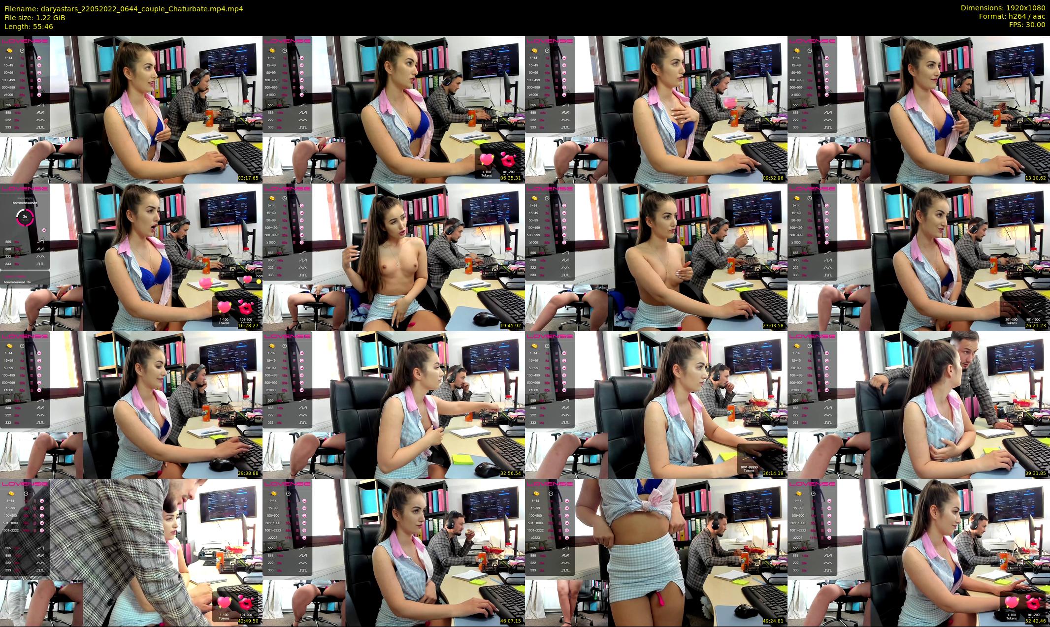 daryastars — 56 minute Chaturbate couple cam show recording, 1080p, May 22, 2022