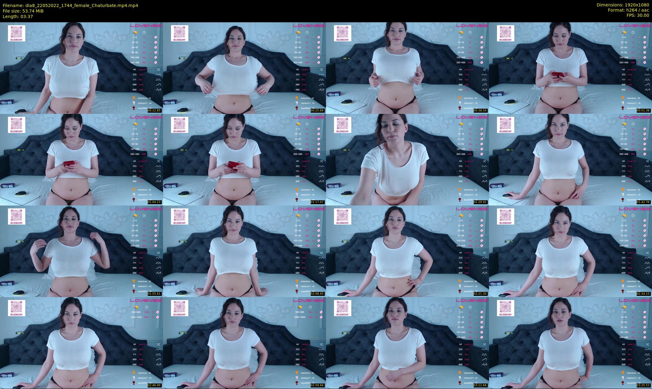 dia8 — 4 minute Chaturbate female cam show recording, 1080p, May 22, 2022