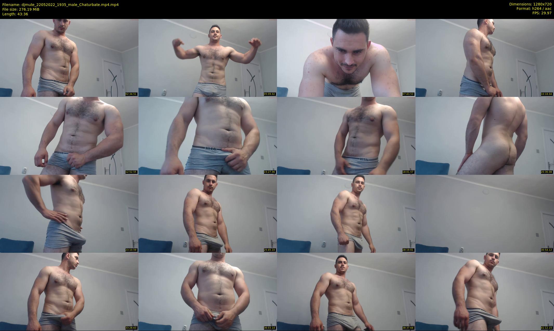 djmute — 44 minute Chaturbate male cam show recording, 720p, May 22, 2022