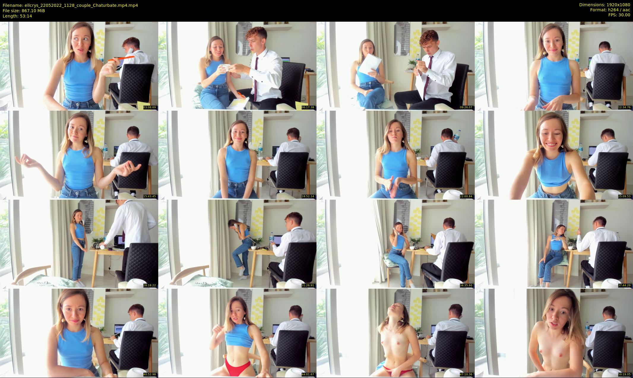 ellcrys — 54 minute Chaturbate couple cam show recording, 1080p, May 22, 2022