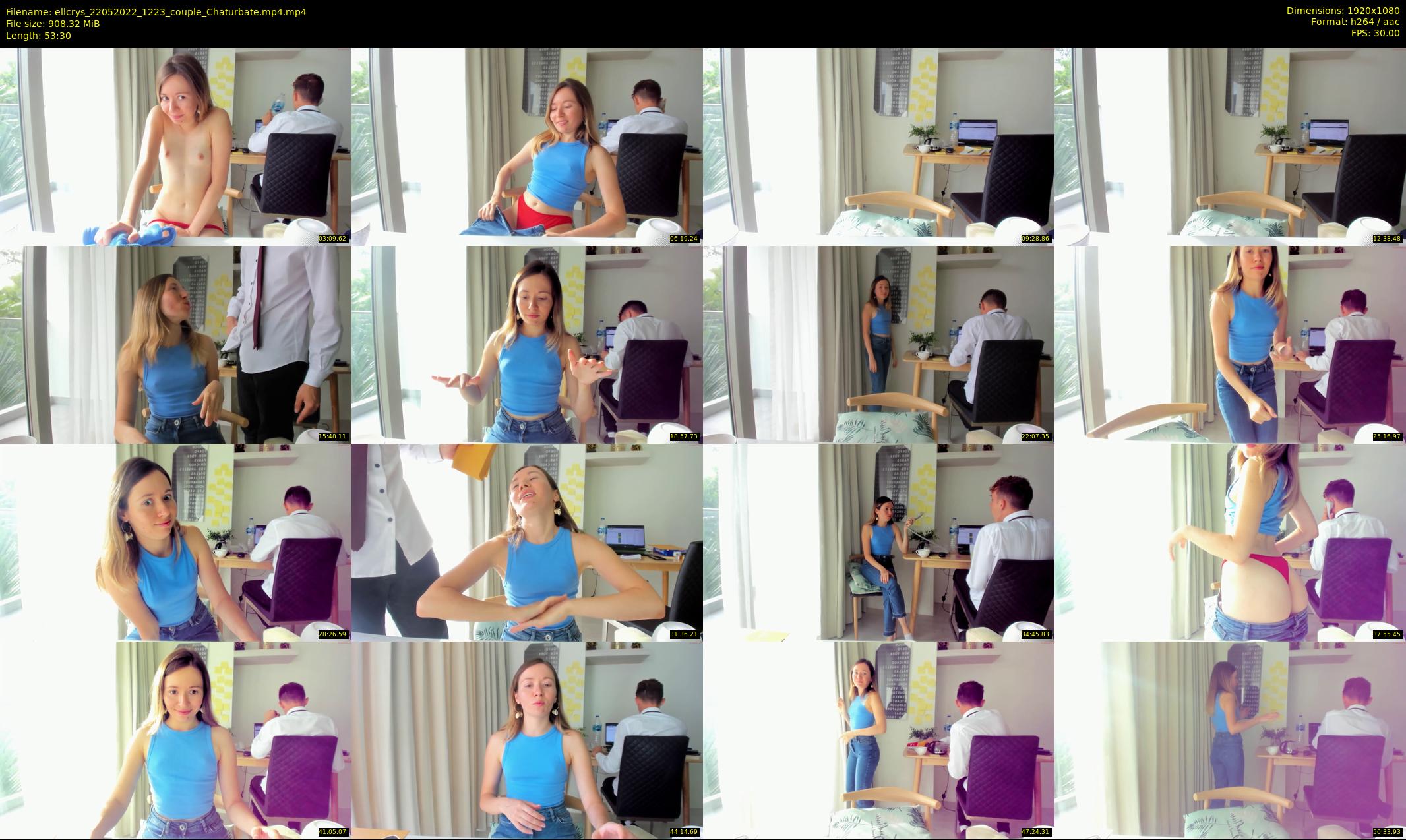 ellcrys — 54 minute Chaturbate couple cam show recording, 1080p, May 22, 2022