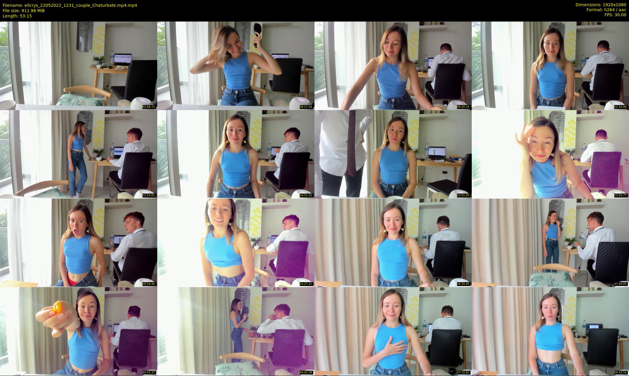 ellcrys — 54 minute Chaturbate couple cam show recording, 1080p, May 22, 2022