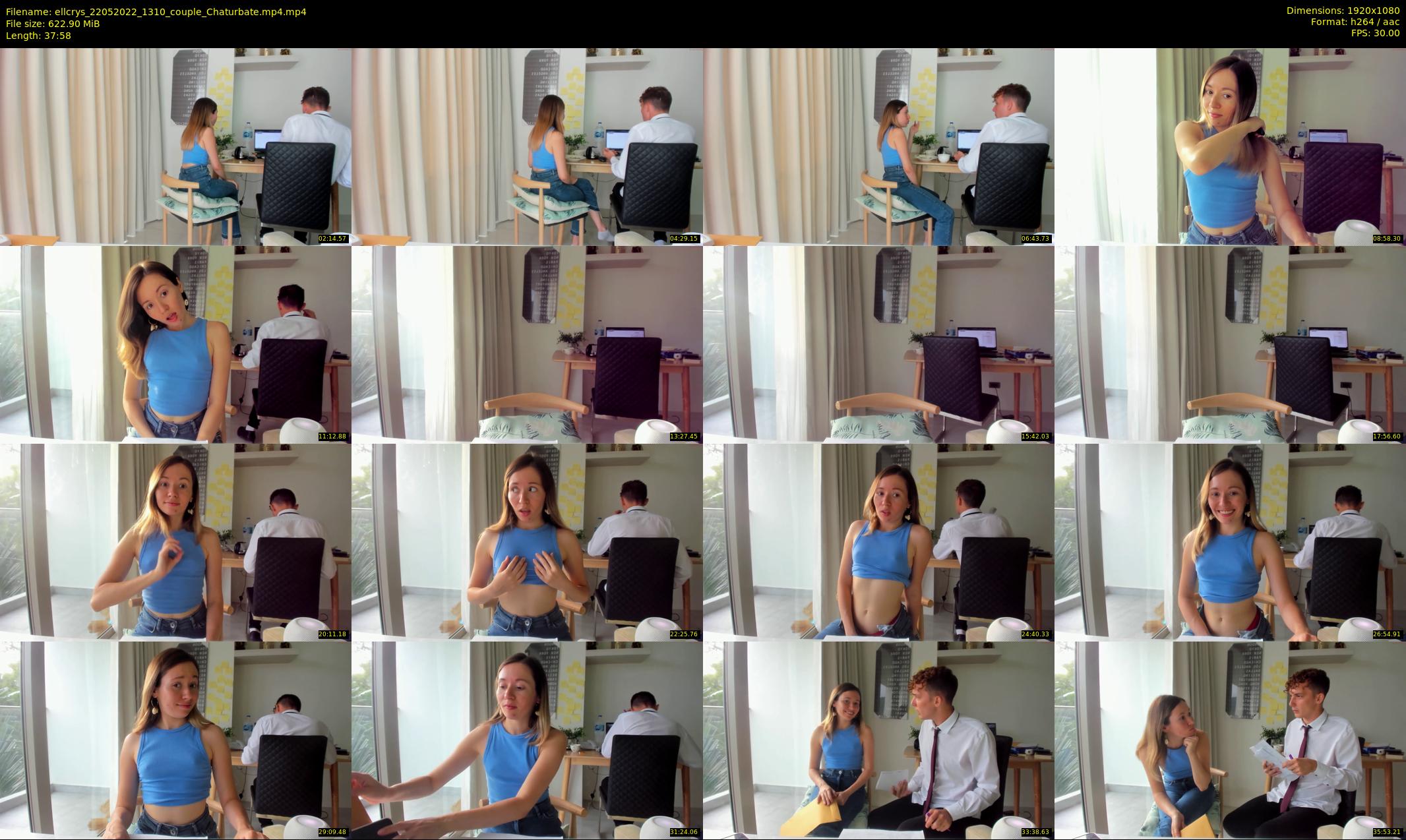 ellcrys — 38 minute Chaturbate couple cam show recording, 1080p, May 22, 2022