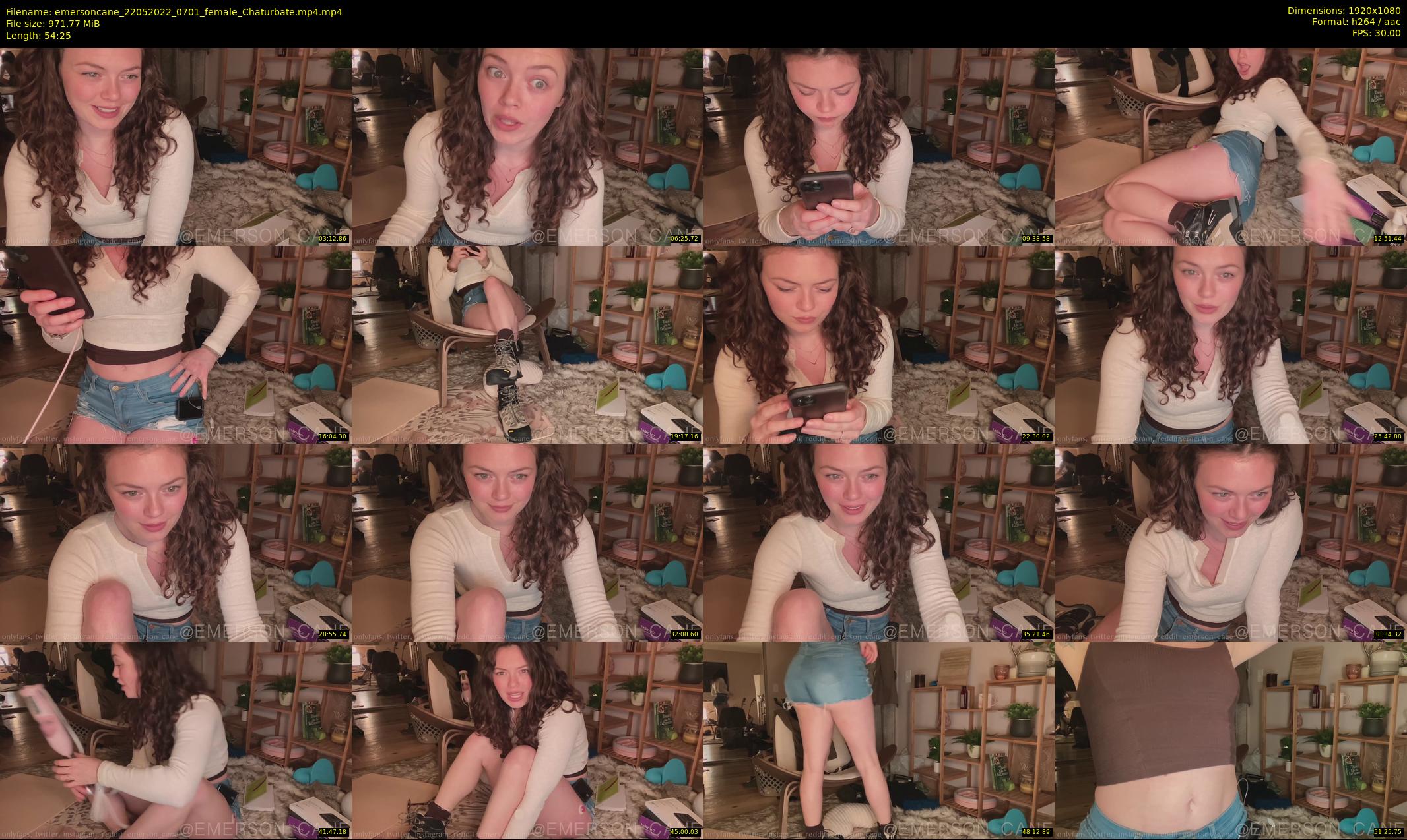emersoncane — 55 minute Chaturbate female cam show recording, 1080p, May 22, 2022