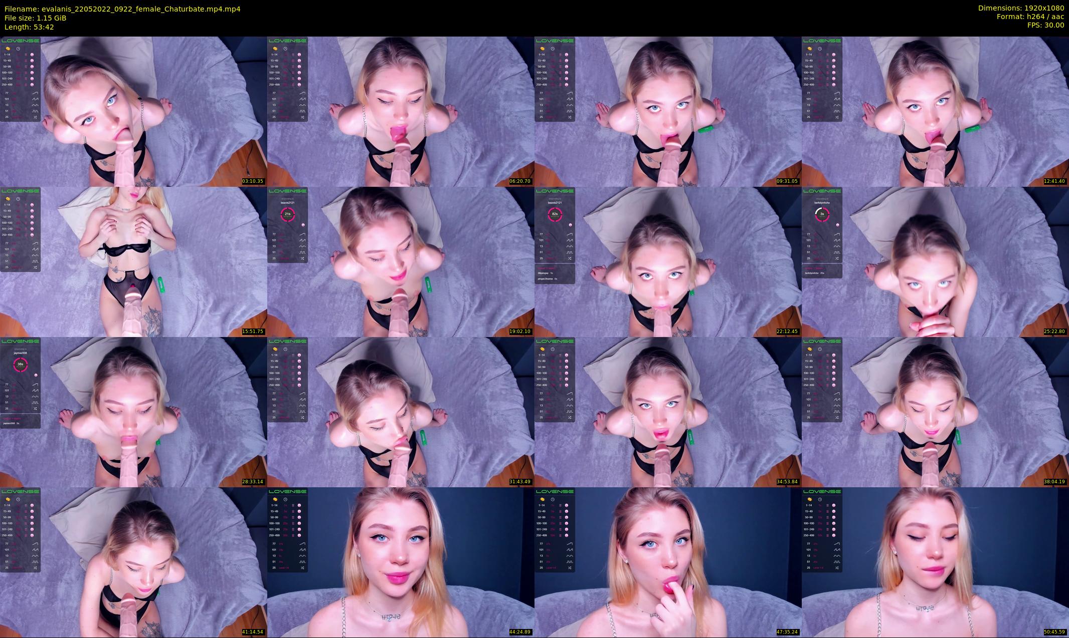 evalanis — 54 minute Chaturbate couple cam show recording, 1080p, May 22, 2022