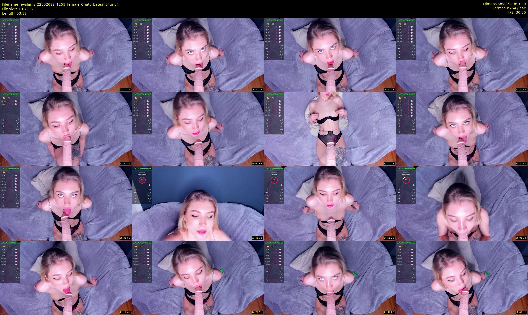 evalanis — 54 minute Chaturbate couple cam show recording, 1080p, May 22, 2022