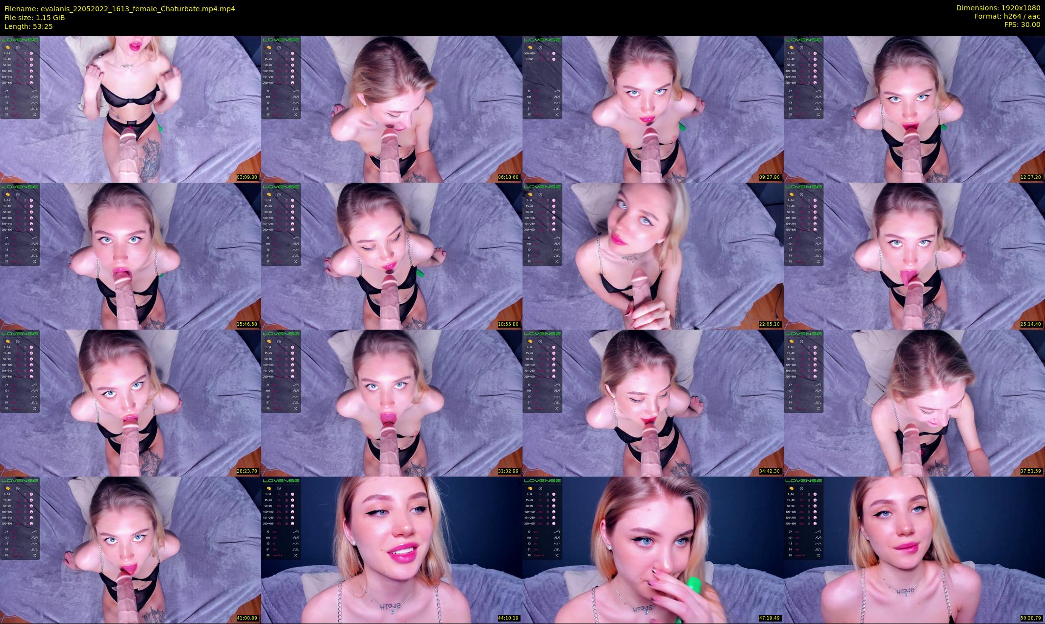 evalanis — 54 minute Chaturbate couple cam show recording, 1080p, May 22, 2022