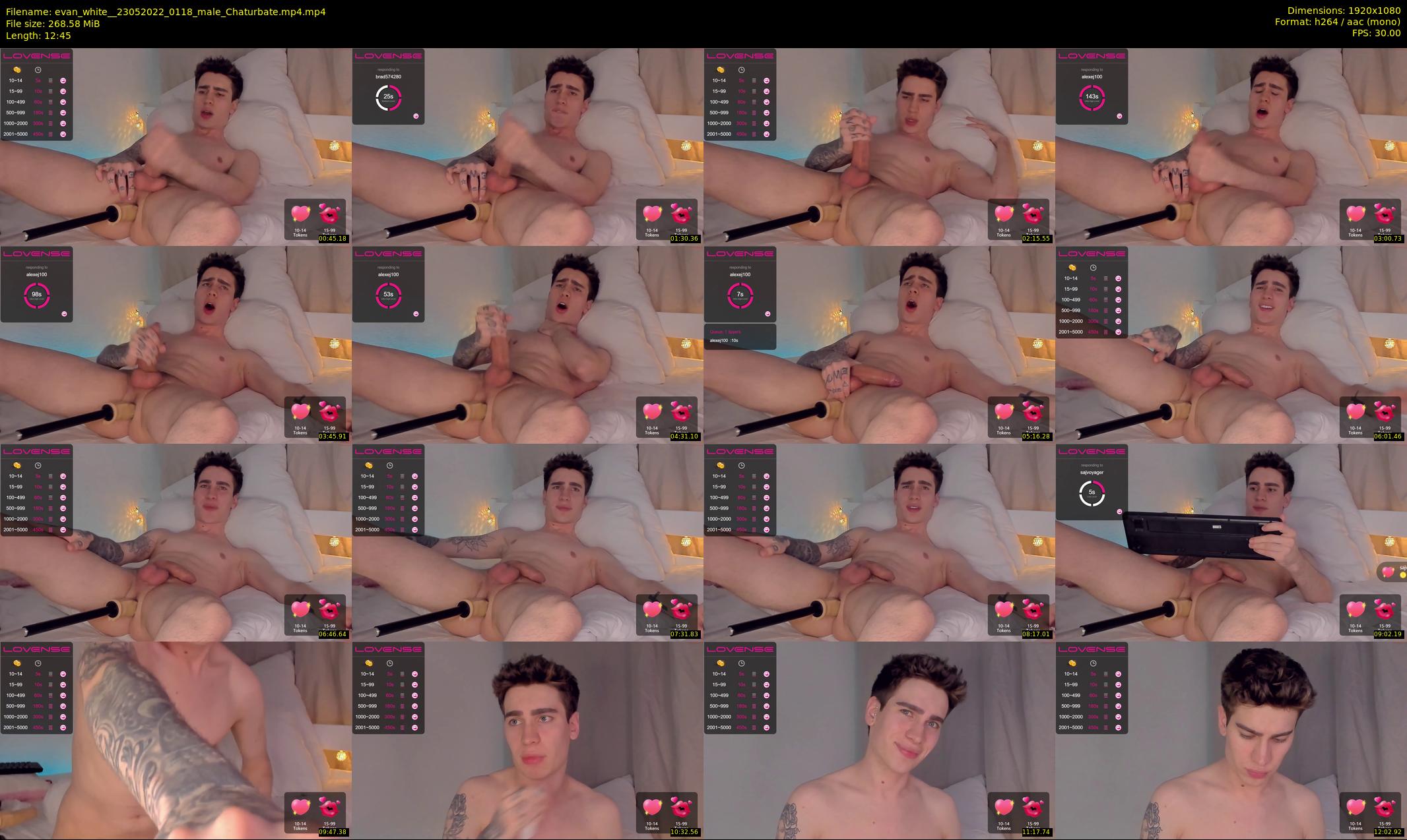 evan_white_ — 13 minute Chaturbate male cam show recording, 1080p, May 23, 2022