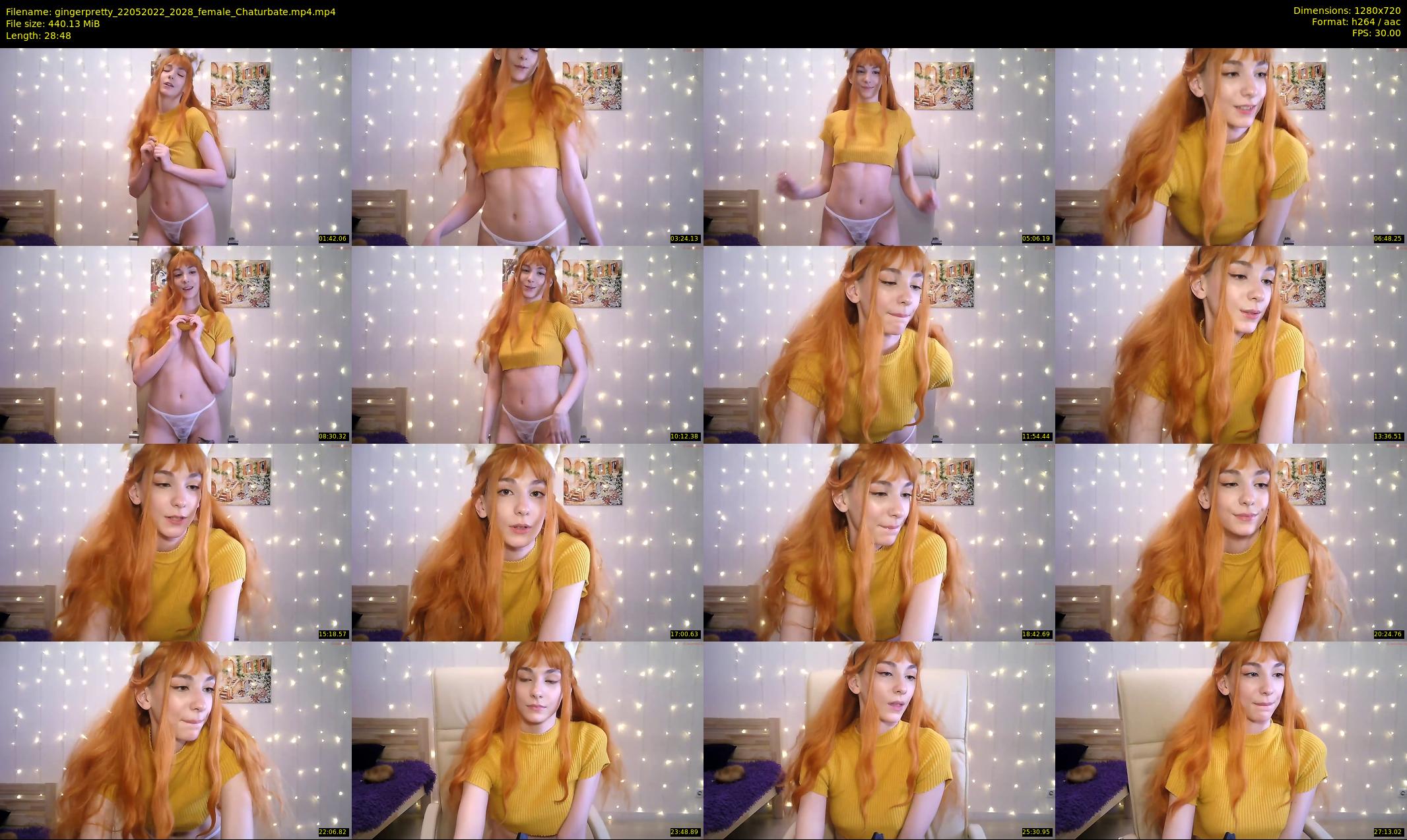 gingerpretty — 29 minute Chaturbate female cam show recording, 720p, May 22, 2022