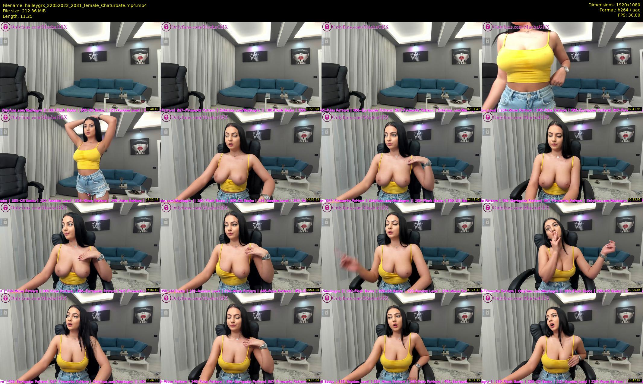 haileygrx — 12 minute Chaturbate female cam show recording, 1080p, May 22, 2022