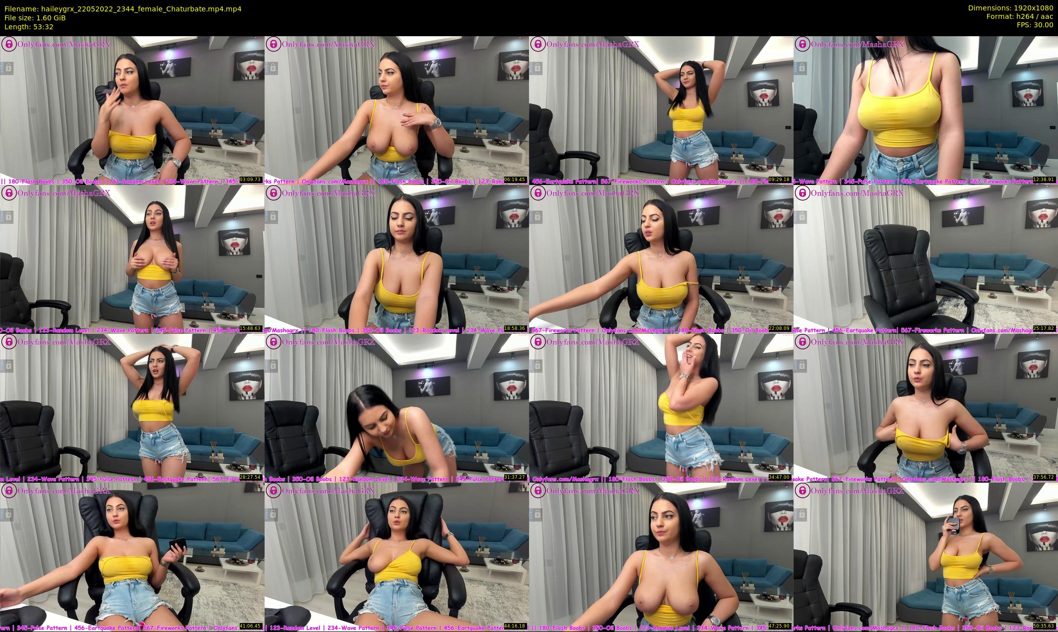 haileygrx — 54 minute Chaturbate female cam show recording, 1080p, May 22, 2022