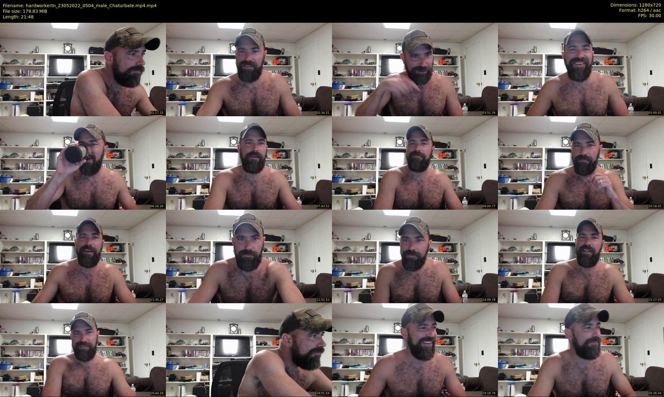 hardworkertn — 22 minute Chaturbate male cam show recording, 720p, May 23, 2022