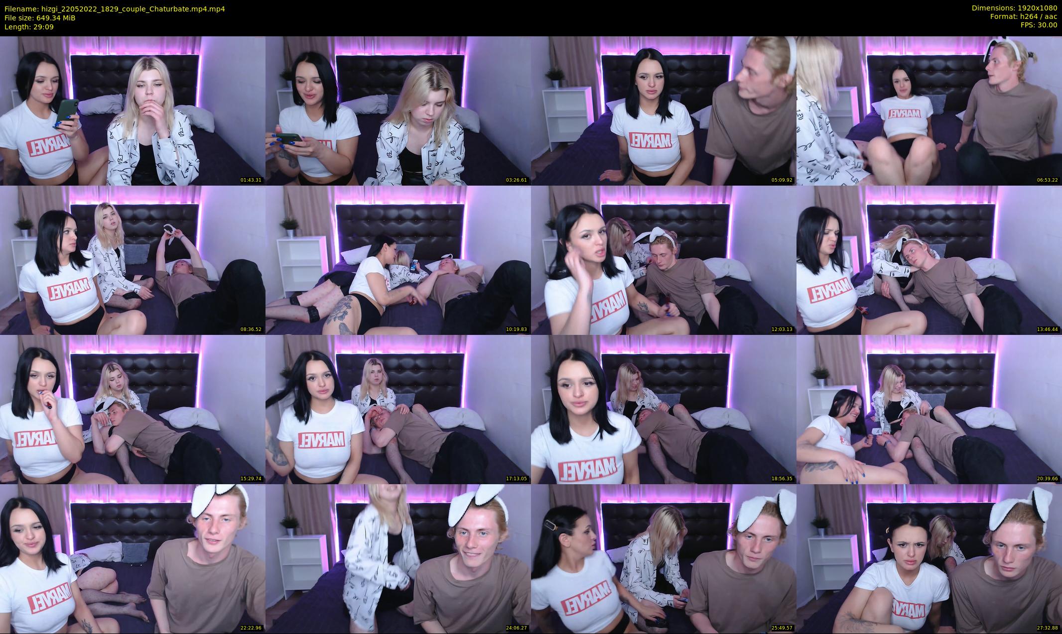 hizgi — 30 minute Chaturbate couple cam show recording, 1080p, May 22, 2022