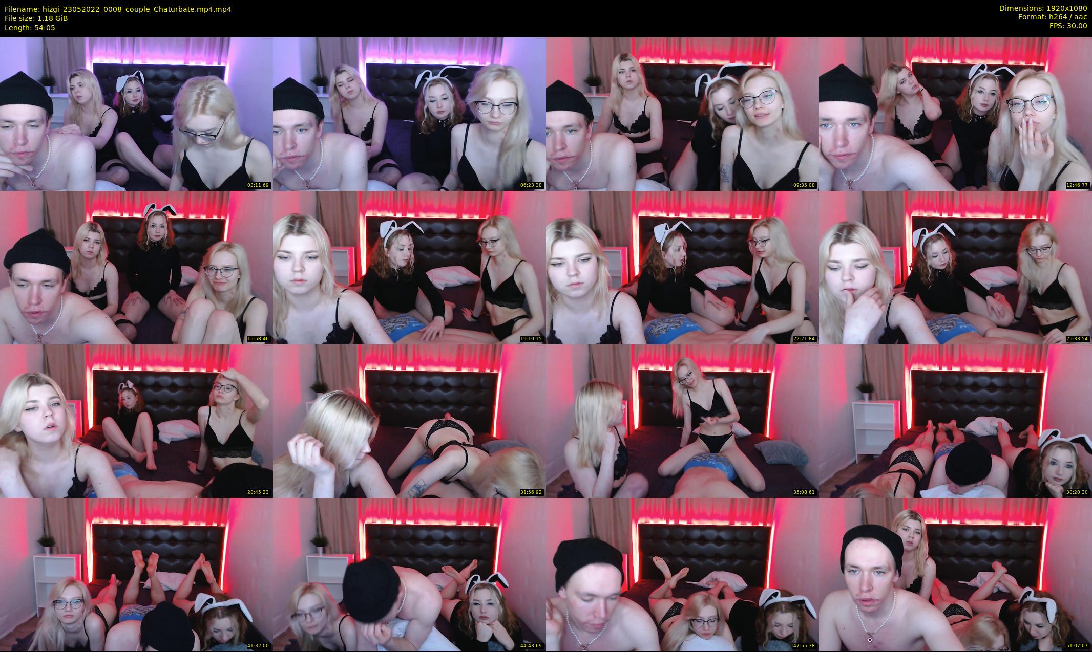 hizgi — 55 minute Chaturbate couple cam show recording, 1080p, May 23, 2022