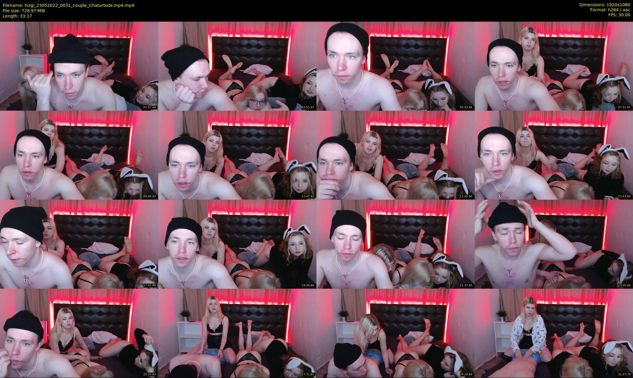hizgi — 34 minute Chaturbate couple cam show recording, 1080p, May 23, 2022