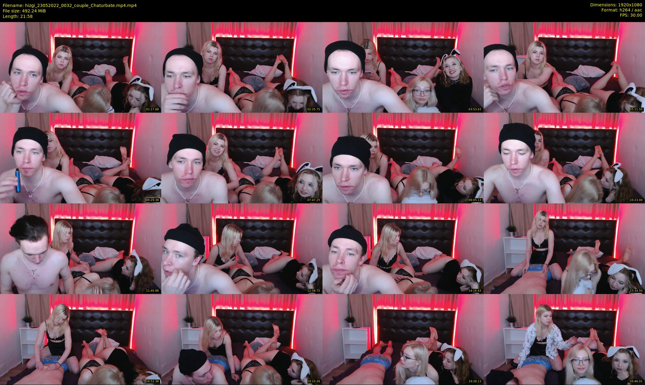 hizgi — 22 minute Chaturbate couple cam show recording, 1080p, May 23, 2022