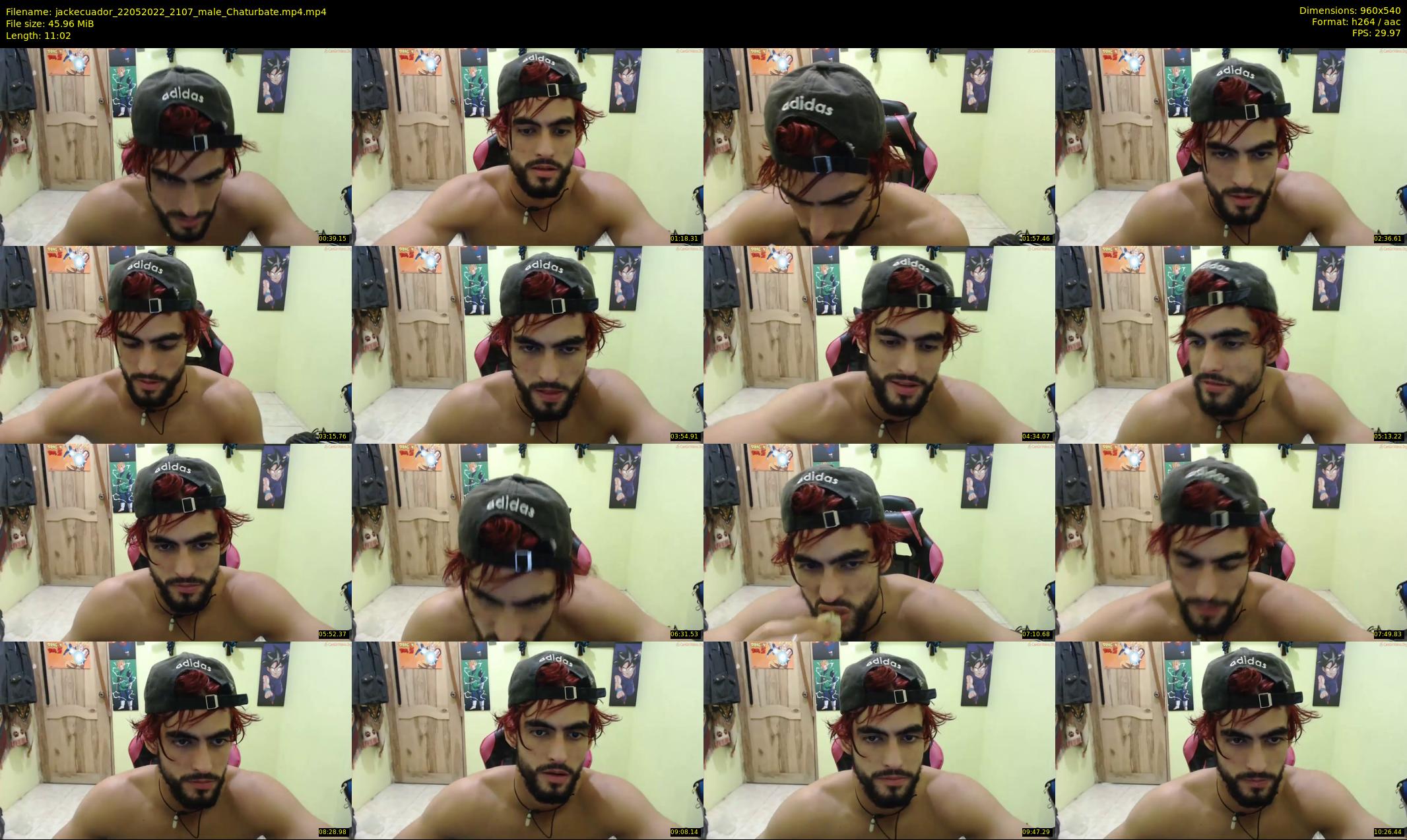 jackecuador — 12 minute Chaturbate male cam show recording, 480p, May 22, 2022