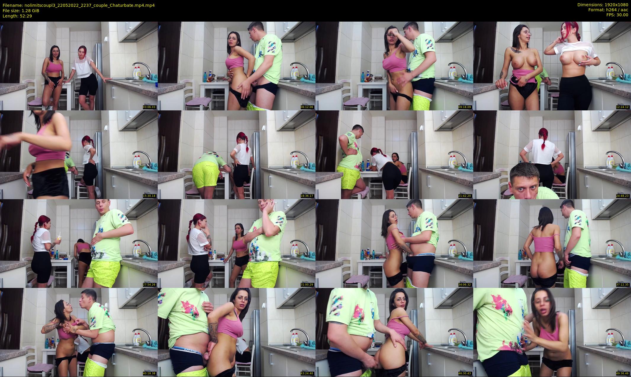 nolimitscoupl3 — 53 minute Chaturbate couple cam show recording, 1080p, May 22, 2022