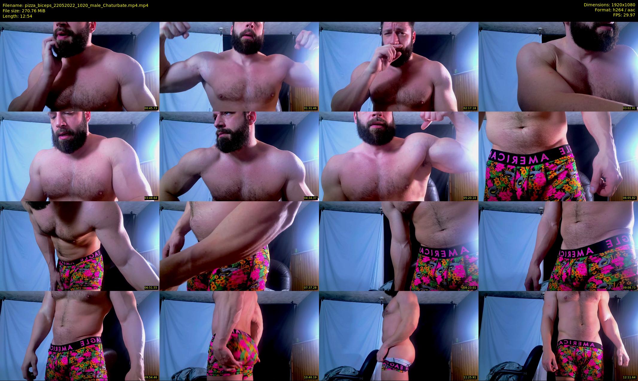 pizza_biceps — 13 minute Chaturbate male cam show recording, 1080p, May 22, 2022