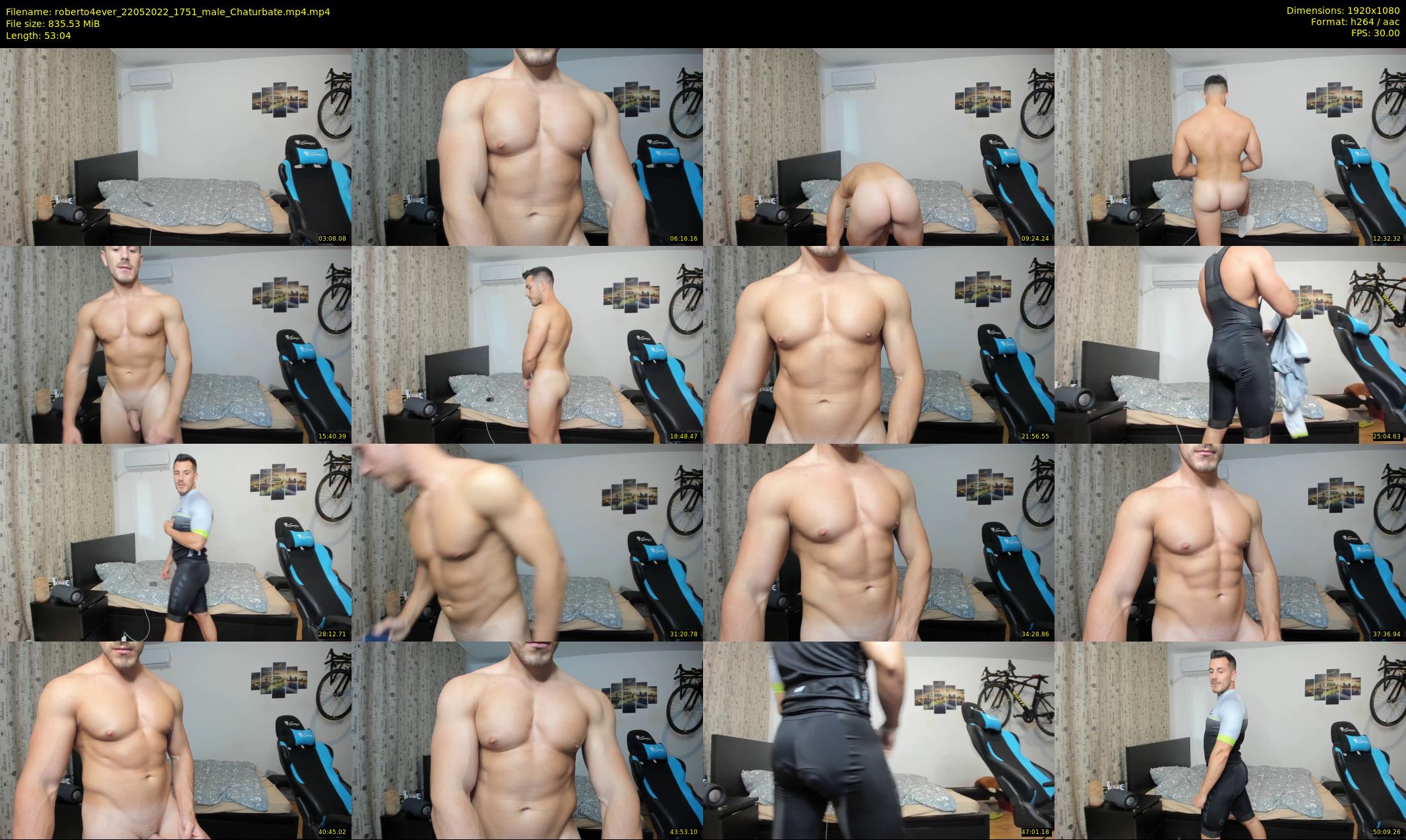 roberto4ever — 54 minute Chaturbate male cam show recording, 1080p, May 22, 2022