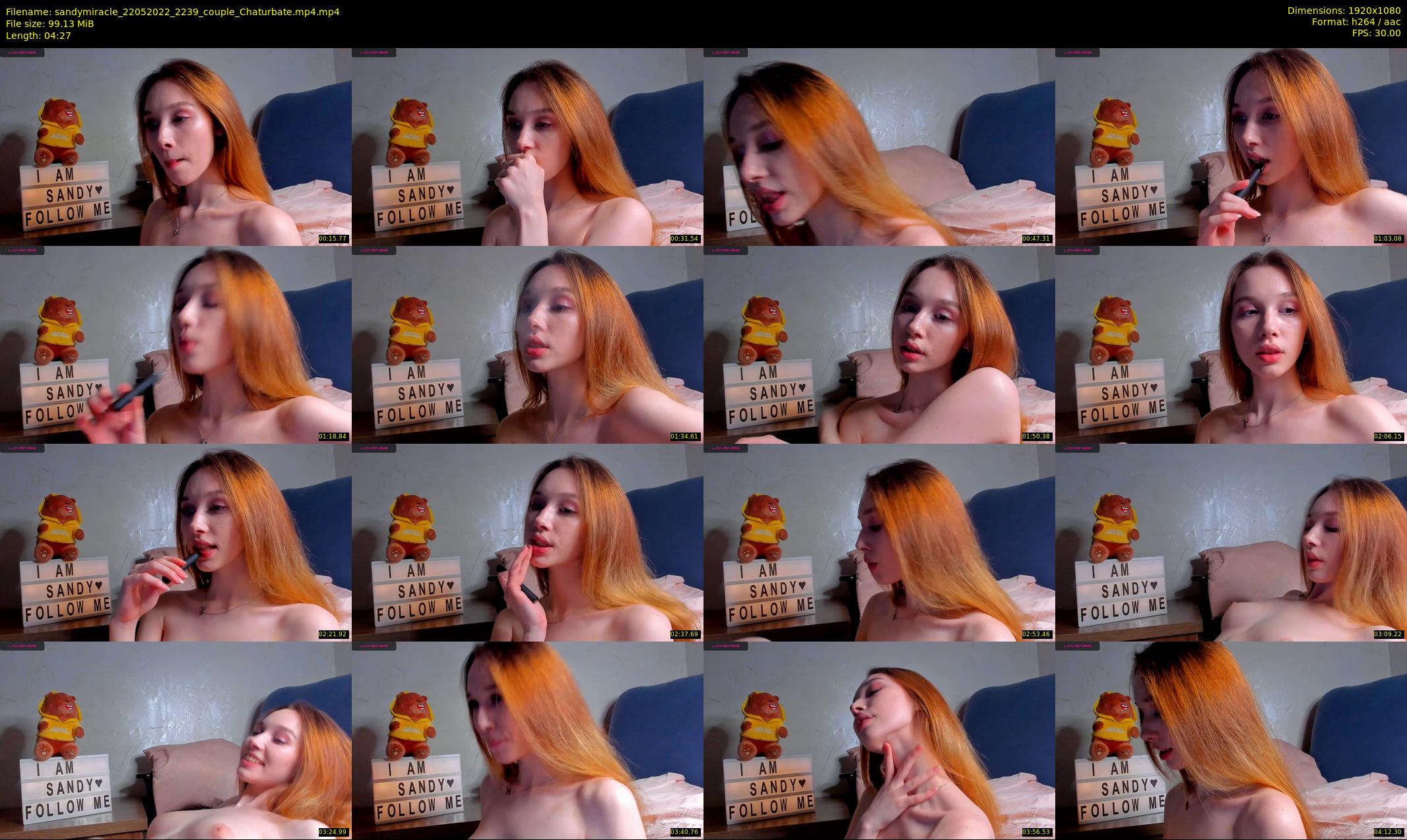 sandymiracle — 5 minute Chaturbate female cam show recording, 1080p, May 22, 2022