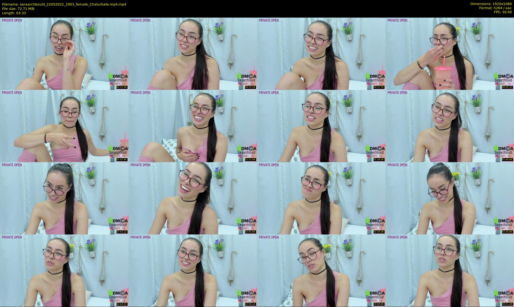 saraarchbould — 4 minute Chaturbate female cam show recording, 1080p, May 22, 2022