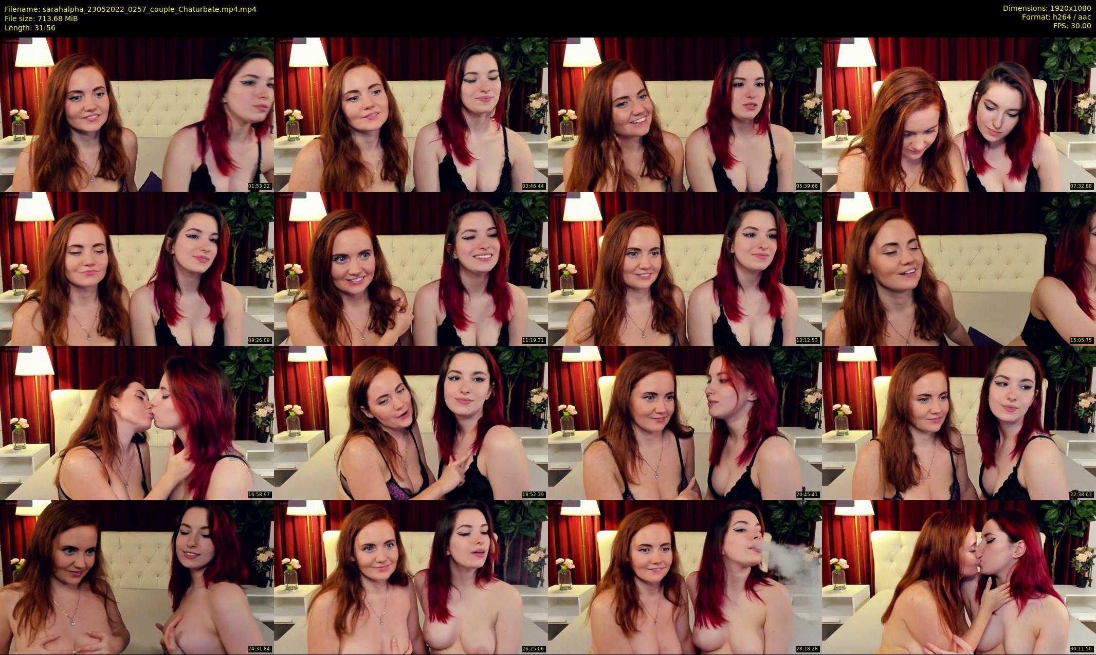 sarahalpha — 32 minute Chaturbate couple cam show recording, 1080p, May 23, 2022