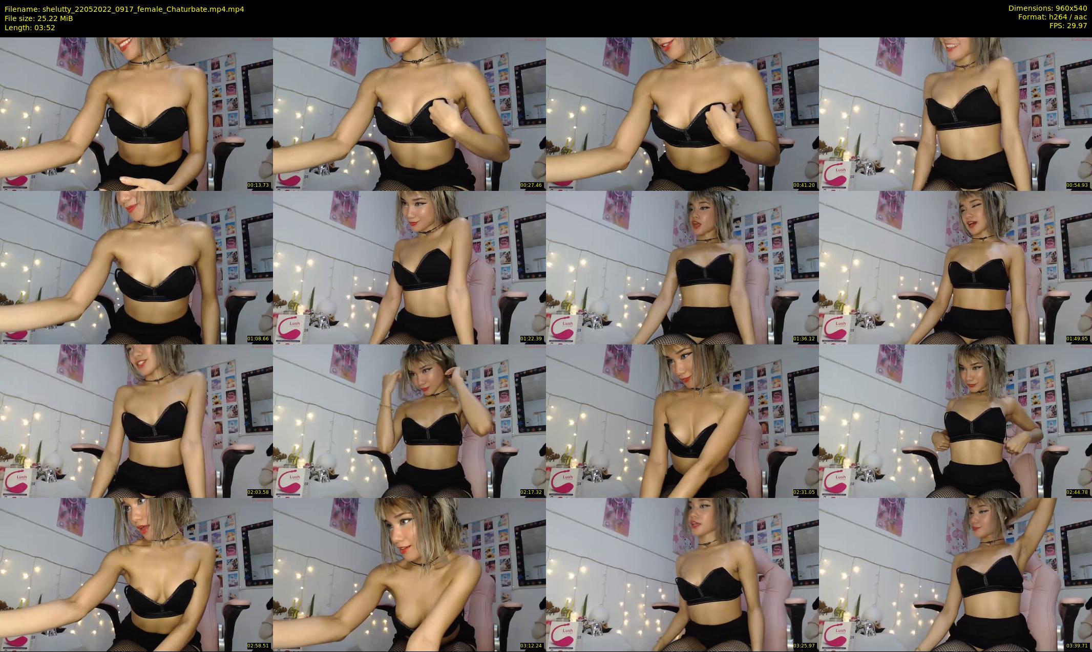 shelutty — 4 minute Chaturbate female cam show recording, 480p, May 22, 2022