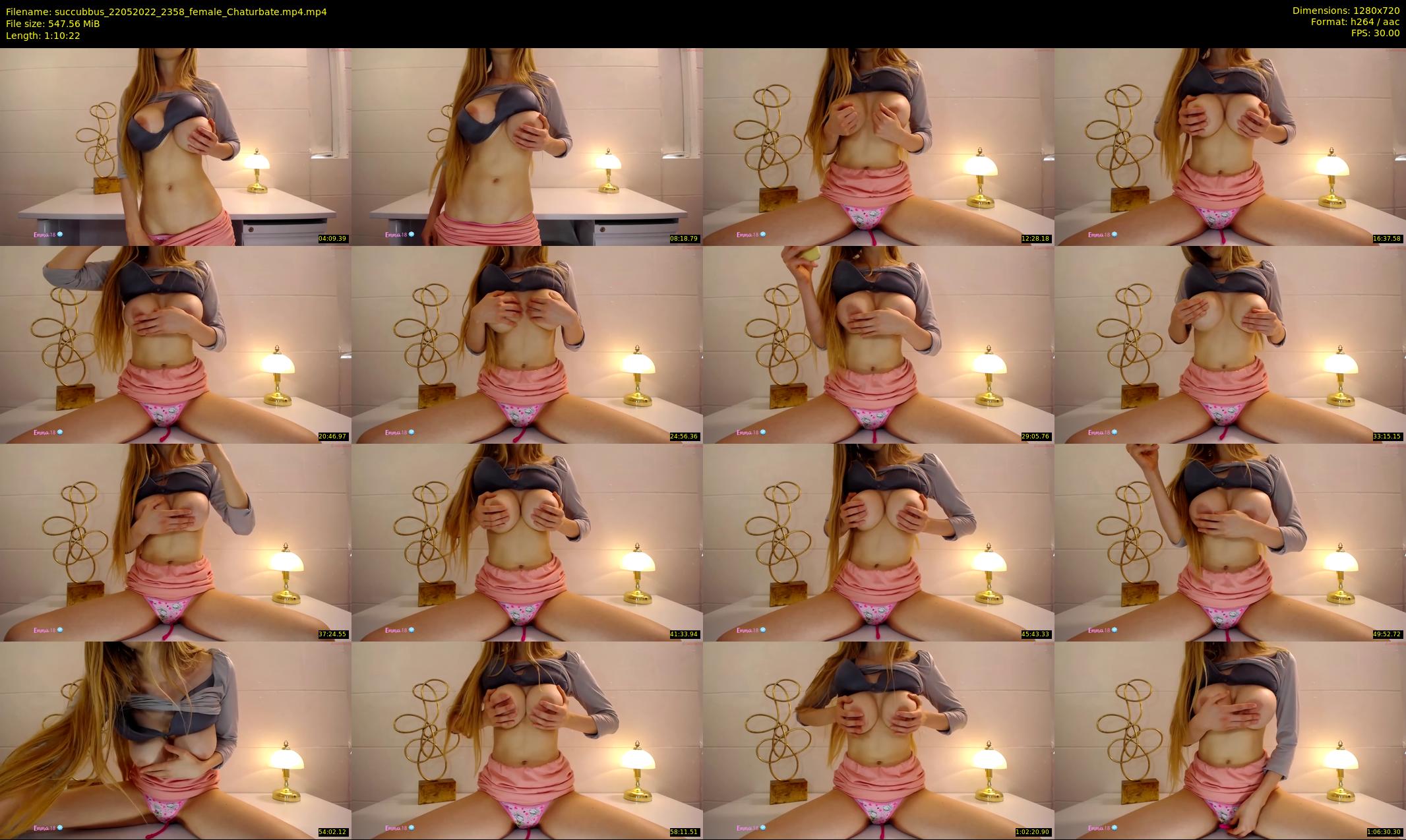 succubbus — 71 minute Chaturbate female cam show recording, 720p, May 22, 2022