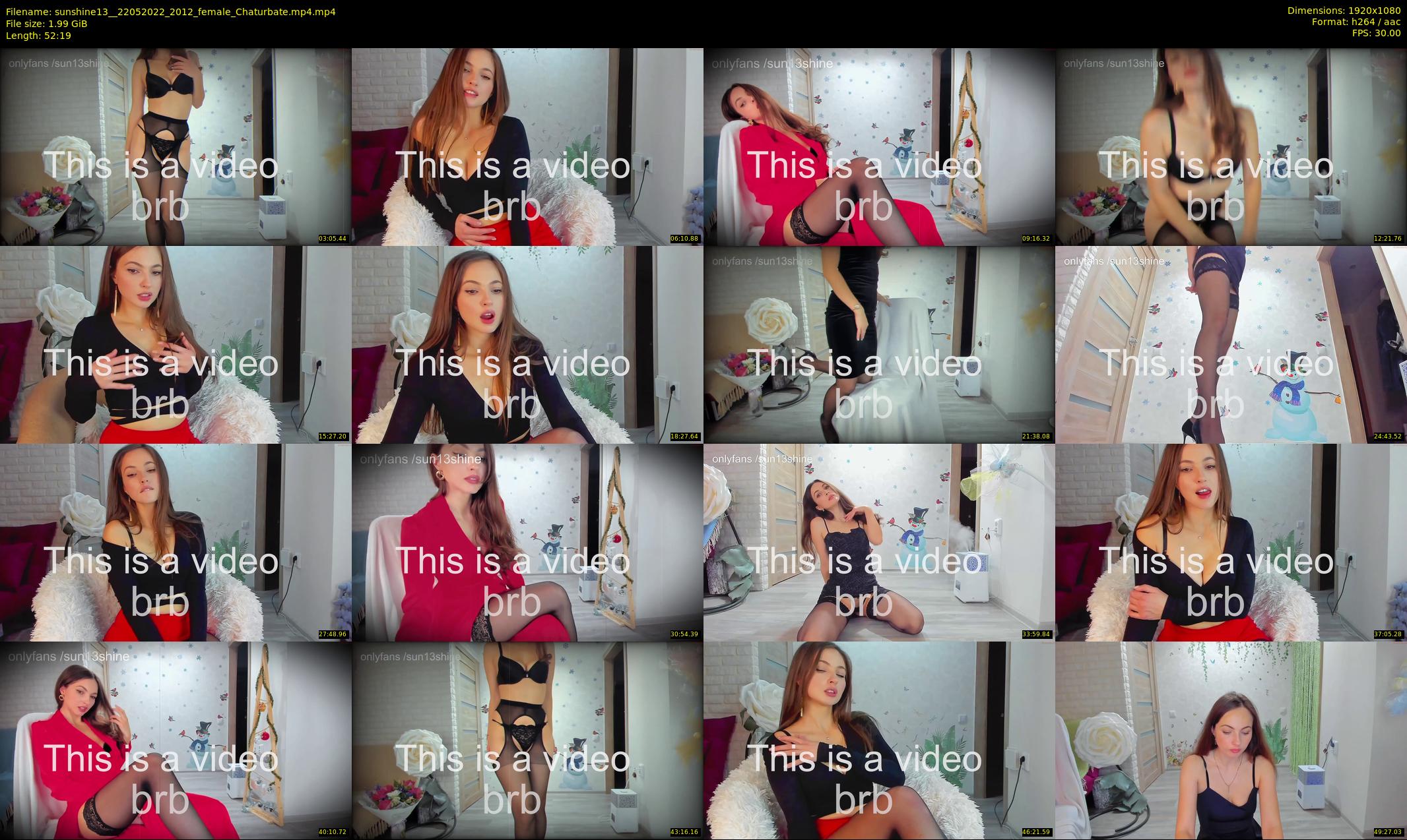 sunshine13_ — 53 minute Chaturbate female cam show recording, 1080p, May 22, 2022