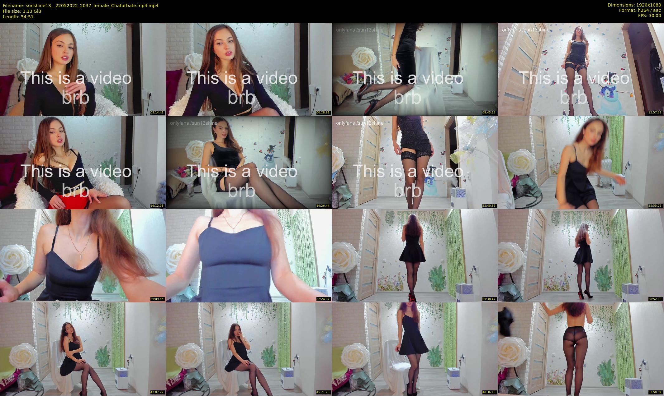 sunshine13_ — 55 minute Chaturbate female cam show recording, 1080p, May 22, 2022