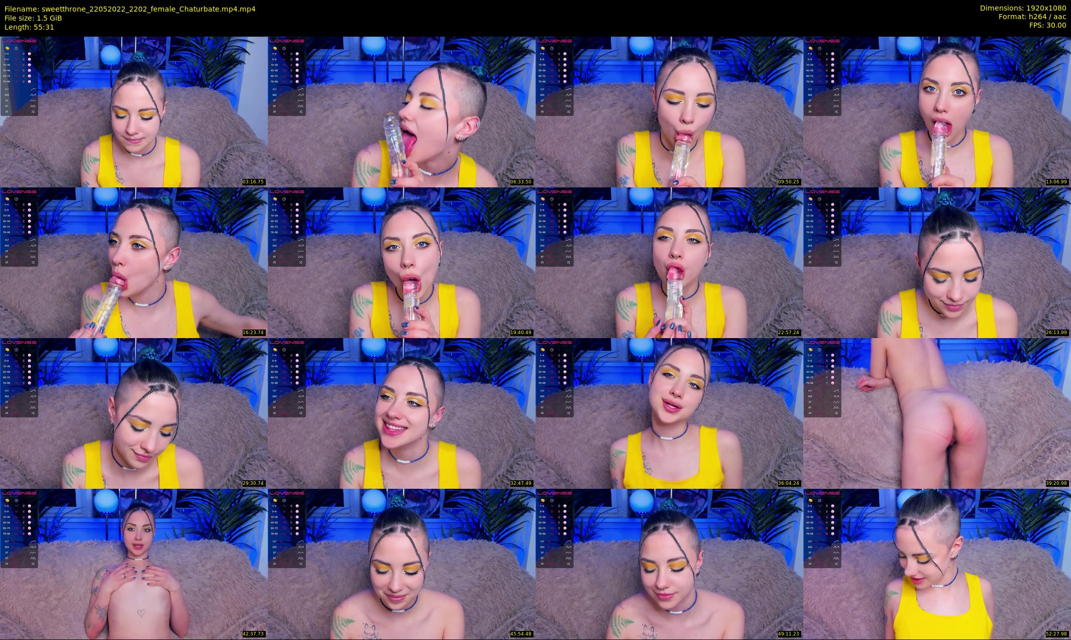 sweetthrone — 56 minute Chaturbate couple cam show recording, 1080p, May 22, 2022