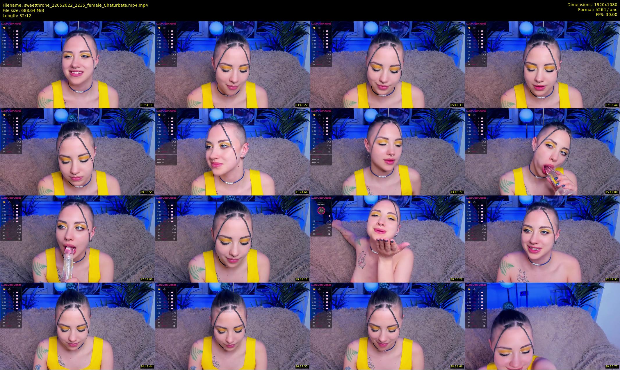 sweetthrone — 33 minute Chaturbate couple cam show recording, 1080p, May 22, 2022