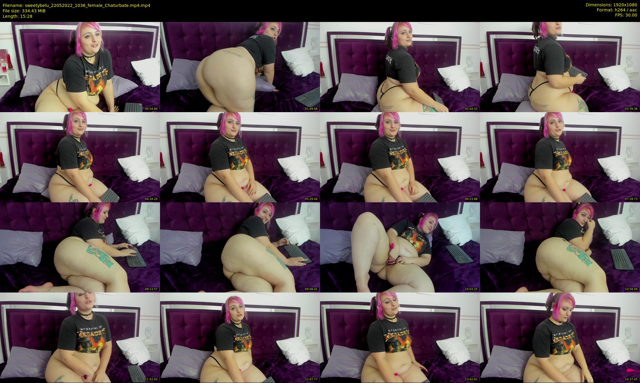 sweetybelu — 16 minute Chaturbate female cam show recording, 1080p, May 22, 2022