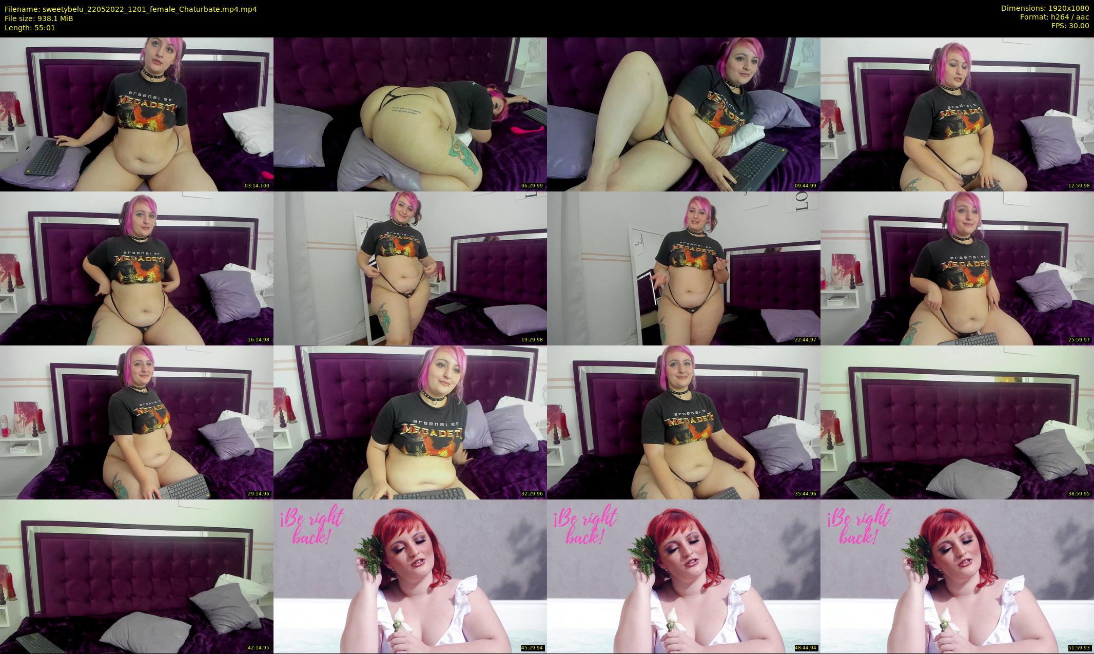 sweetybelu — 56 minute Chaturbate female cam show recording, 1080p, May 22, 2022
