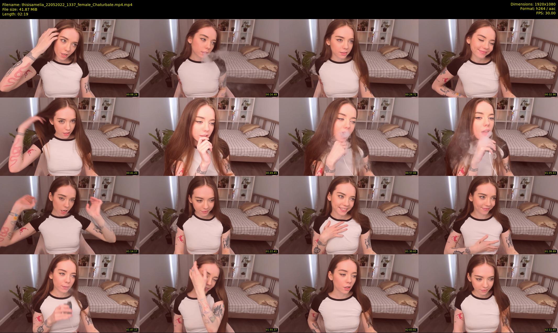 thisisamelia — 3 minute Chaturbate female cam show recording, 1080p, May 22, 2022