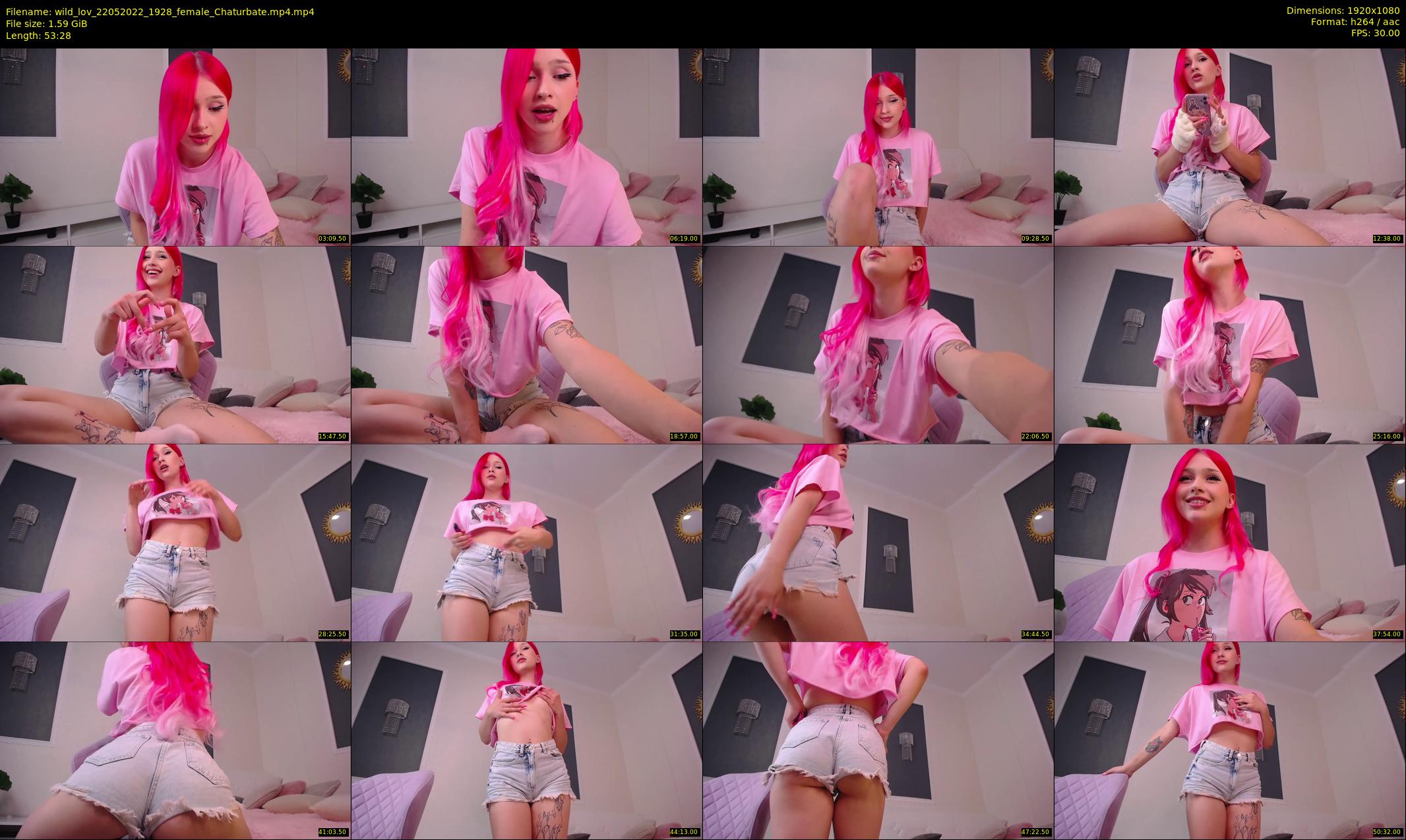 wild_lov — 54 minute Chaturbate female cam show recording, 1080p, May 22, 2022