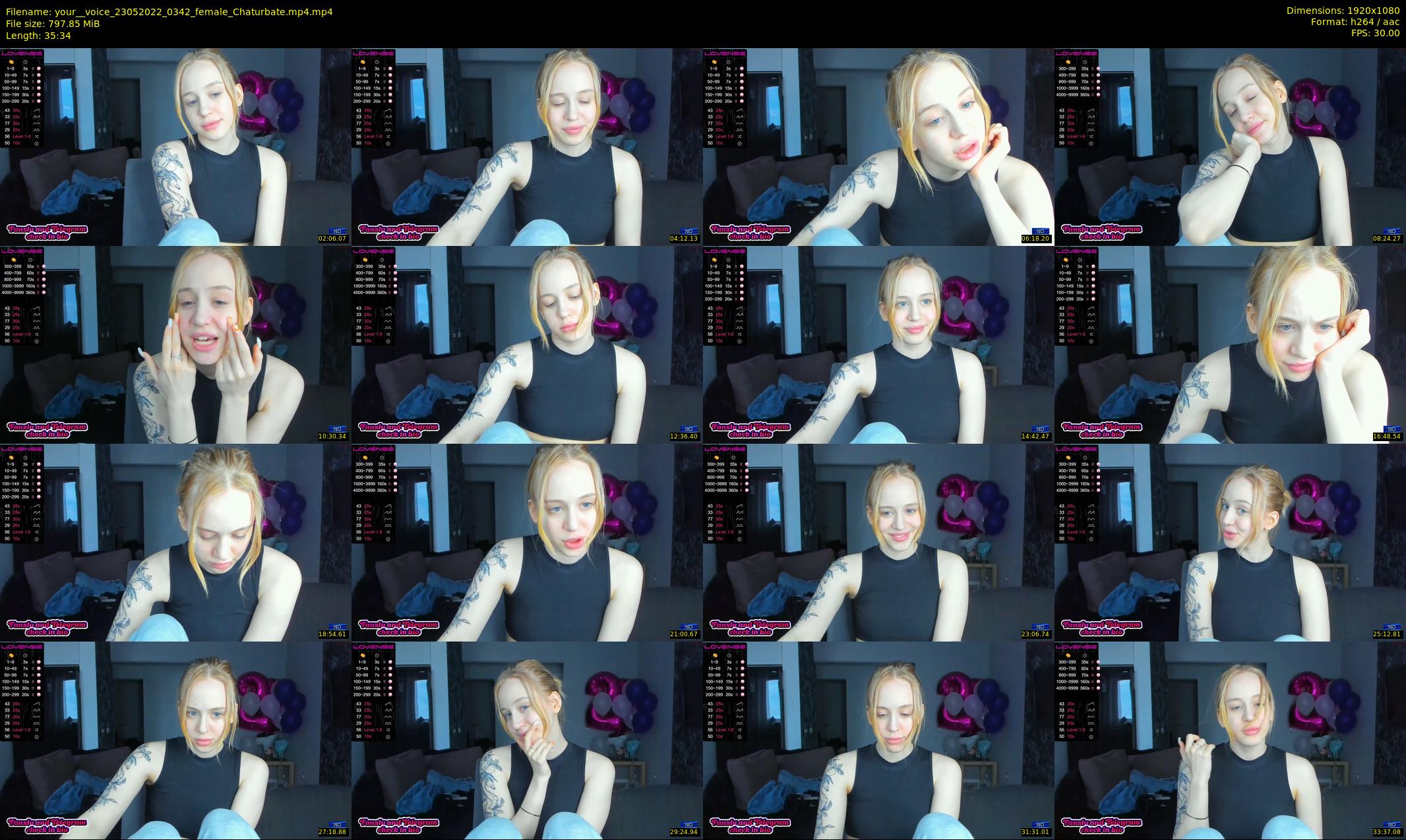your__voice — 36 minute Chaturbate female cam show recording, 1080p, May 23, 2022