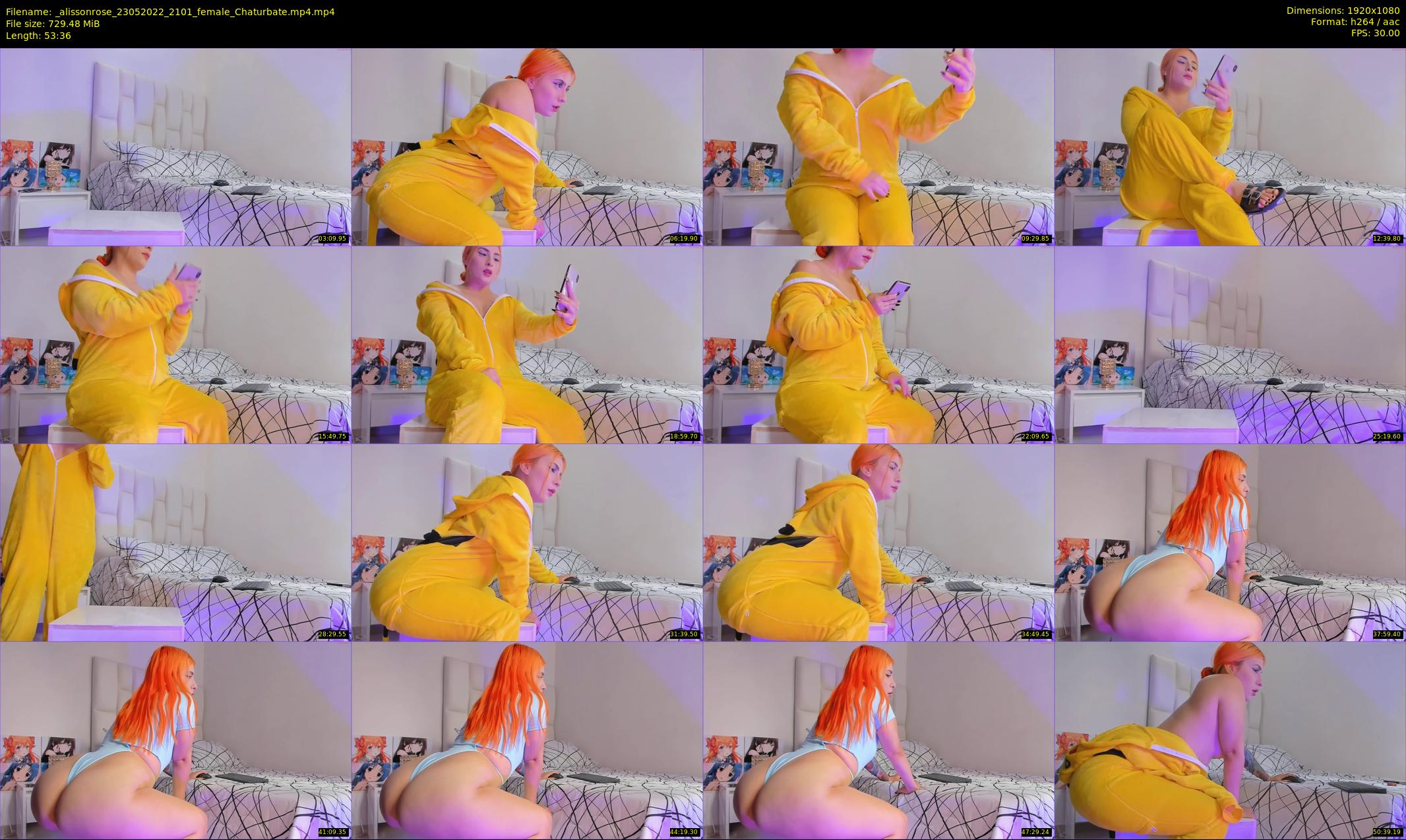 _alissonrose — 54 minute Chaturbate female cam show recording, 1080p, May 23, 2022