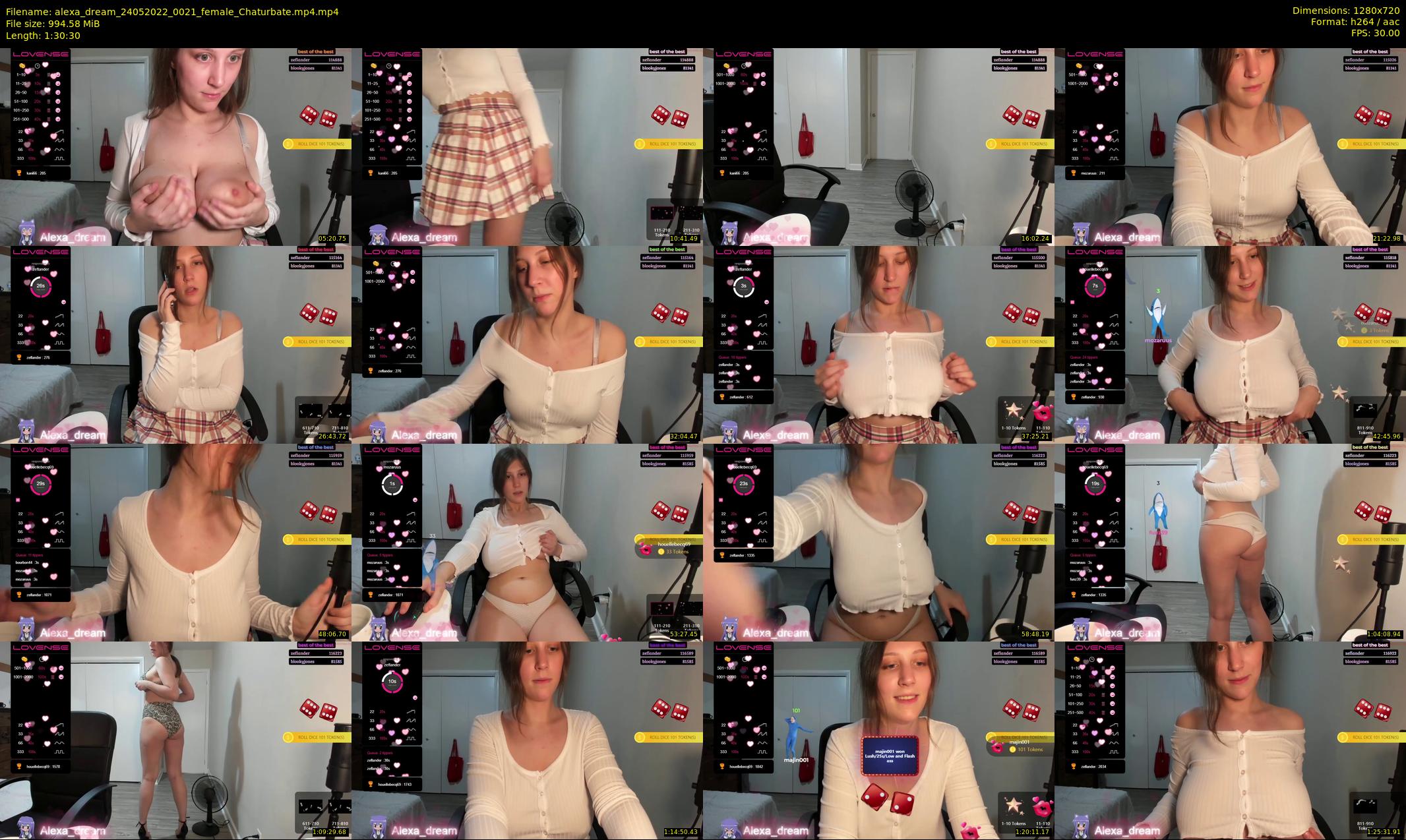 alexa_dream — 91 minute Chaturbate female cam show recording, 720p, May 24, 2022