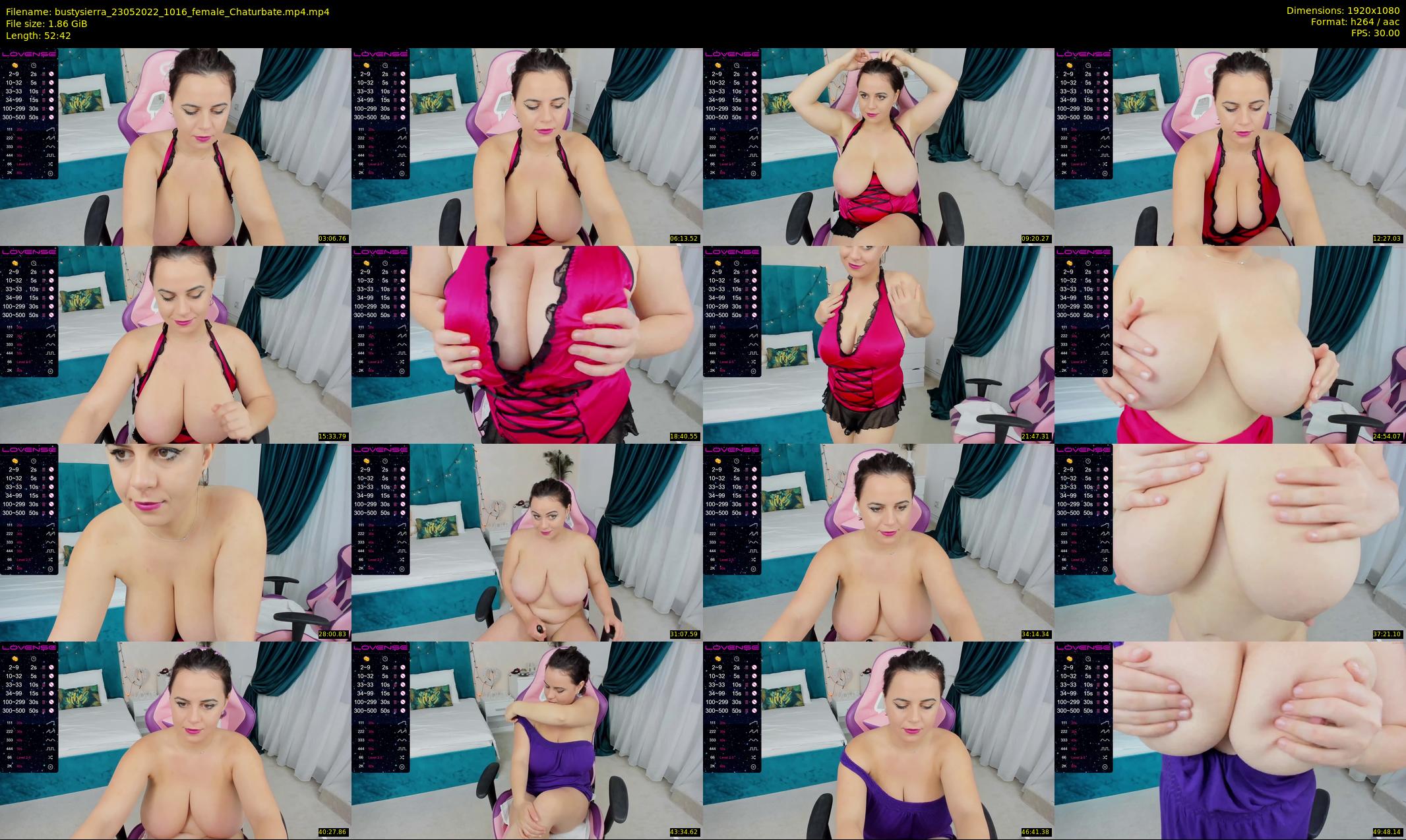 bustysierra — 53 minute Chaturbate female cam show recording, 1080p, May 23, 2022
